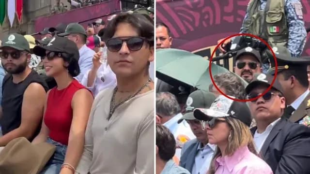 Pepe Aguilar, Ángela y Cristian Nodal Acuden al Desfile Cívico Militar en CDMX