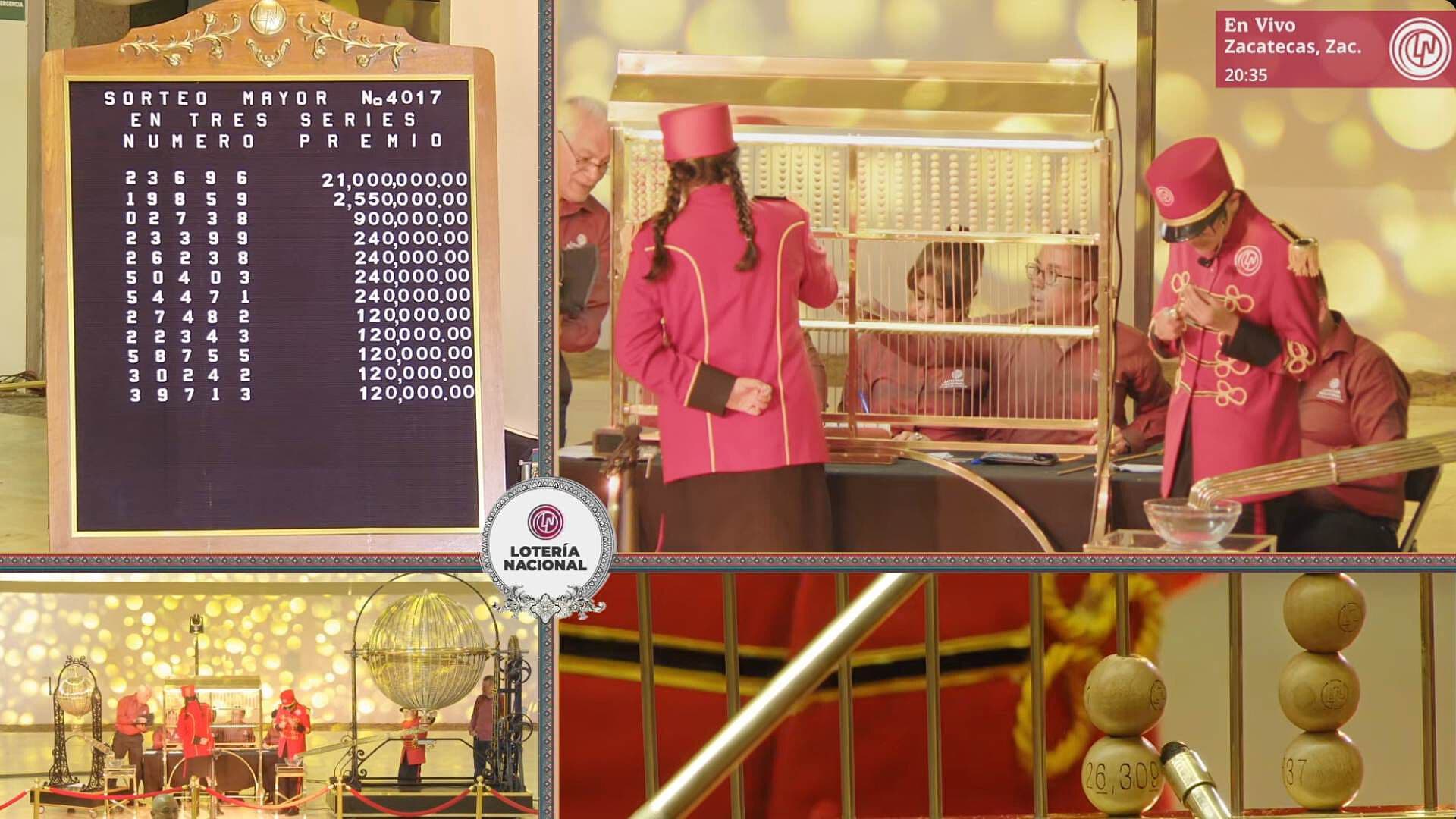 ¿Qué Número y Dónde Cayó el Premio del Sorteo Mayor 4017 Lotería Nacional?