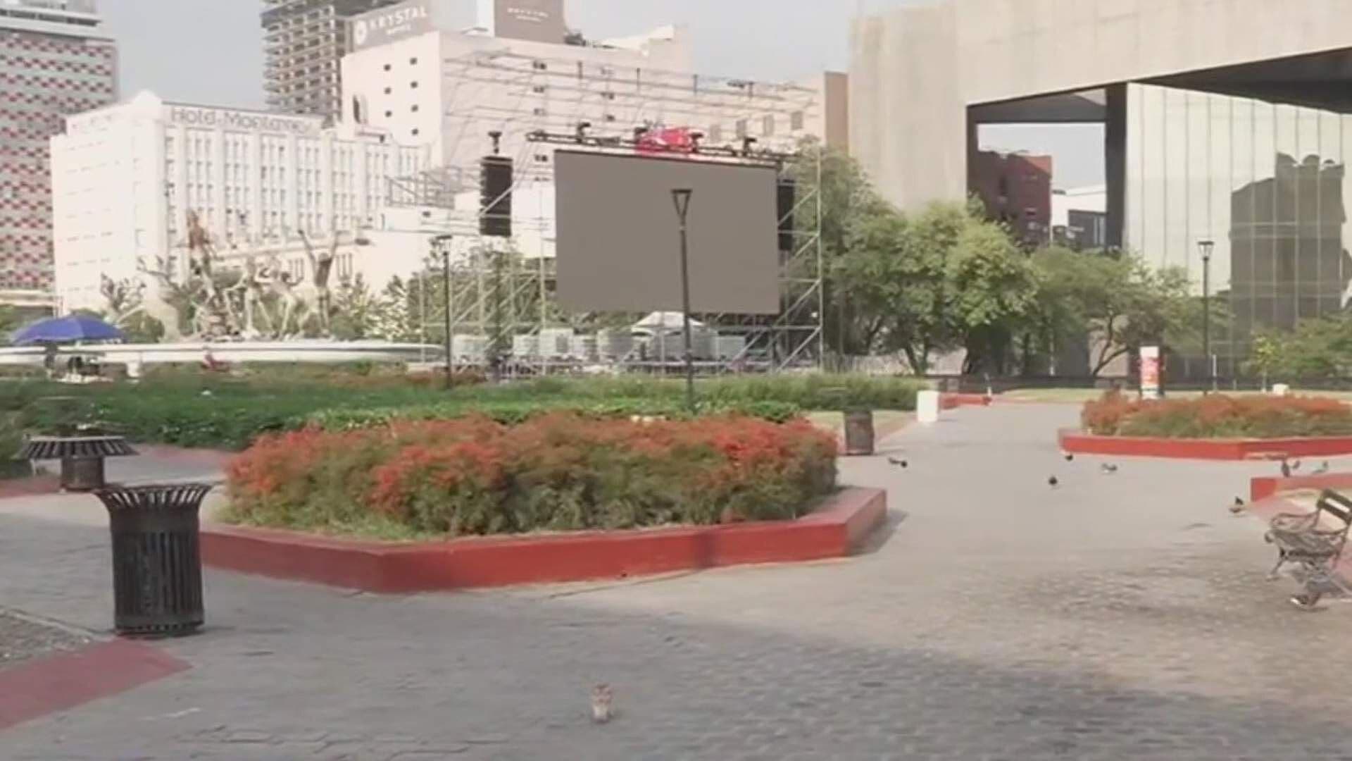 Listas Pantallas para Partido de la Selección en Macroplaza en Monterrey