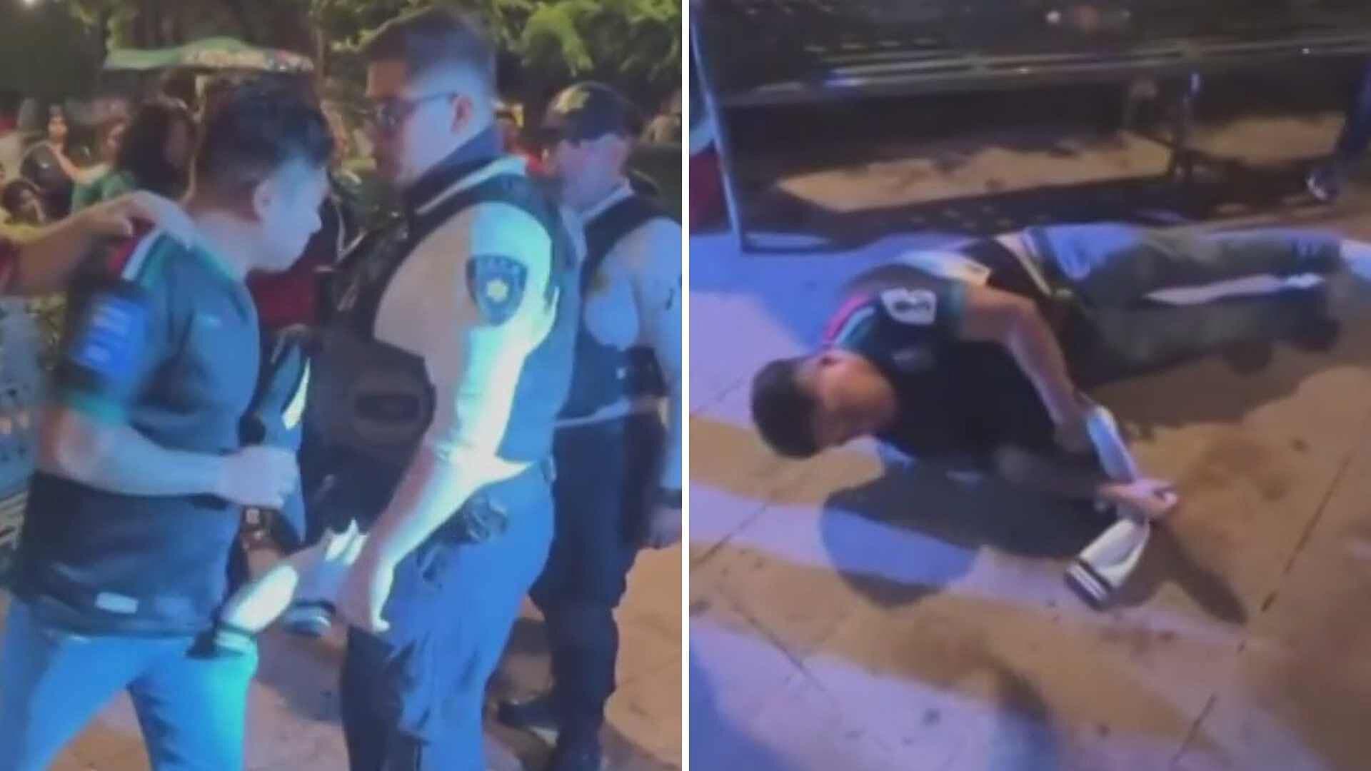 VIDEO: Captan a Policías Golpeando a un Aficionado en Querétaro