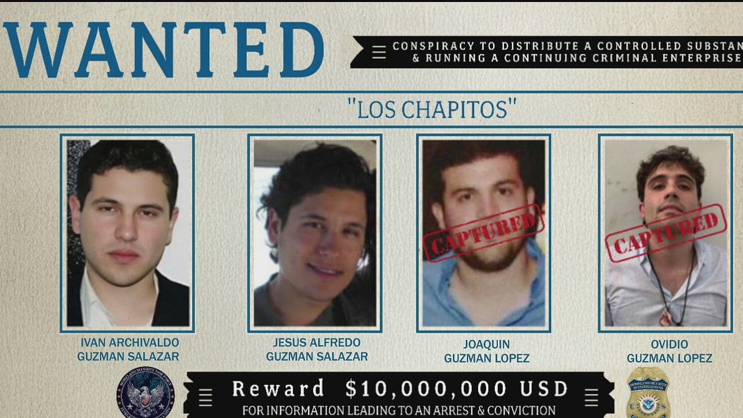 ICE Ofrece Millones de Dólares por los Chapitos: Intensifican Búsqueda