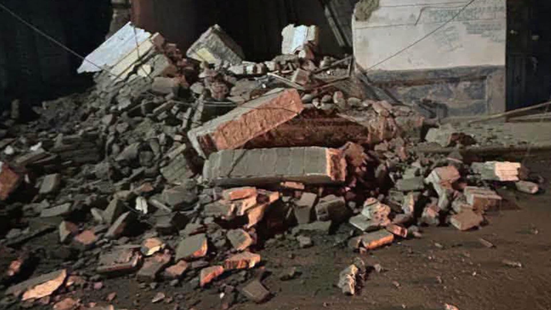 Fuertes Lluvias Provocaron Caída de Barda en San Martín Texmelucan, Puebla