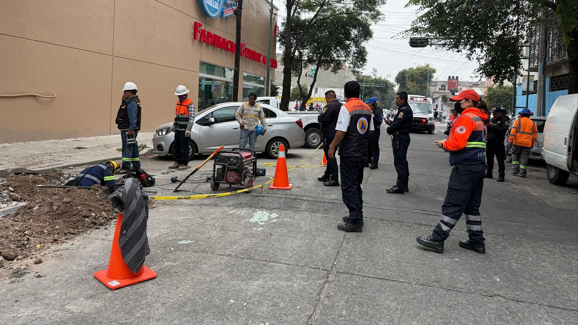 Fuga de Gas Natural Moviliza a Bomberos en la Colonia Buenavista, CDMX