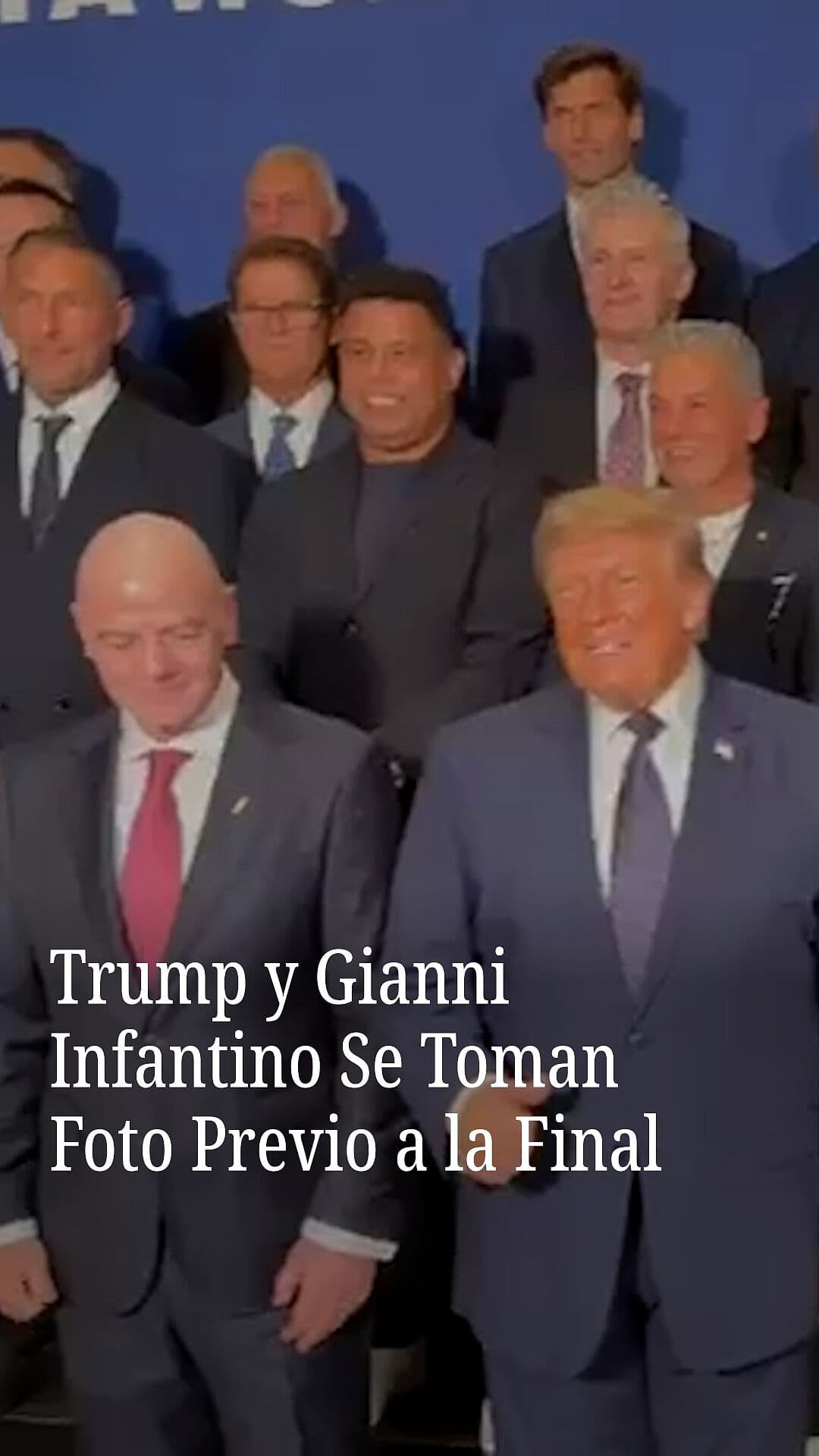 Trump y Gianni Infantino Se Toman Foto Previo a la Final