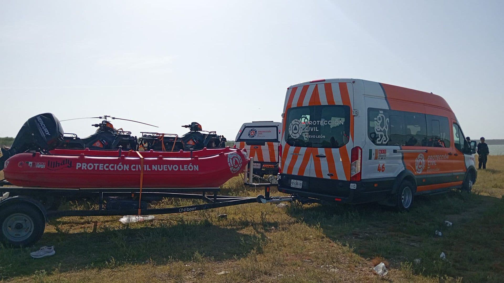 Reanudan Búsqueda de Hombre Desaparecido en Presa El Cuchillo en China, NL