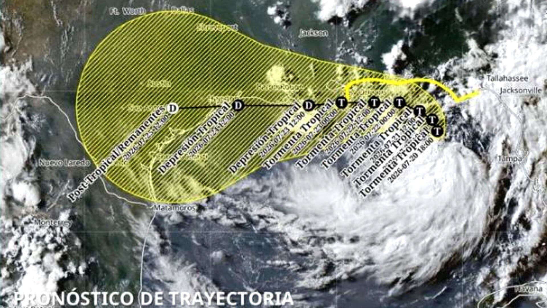 Nace Tormenta Tropical Bertha en el Golfo: Trayectoria, Ubicación e Implicación para México