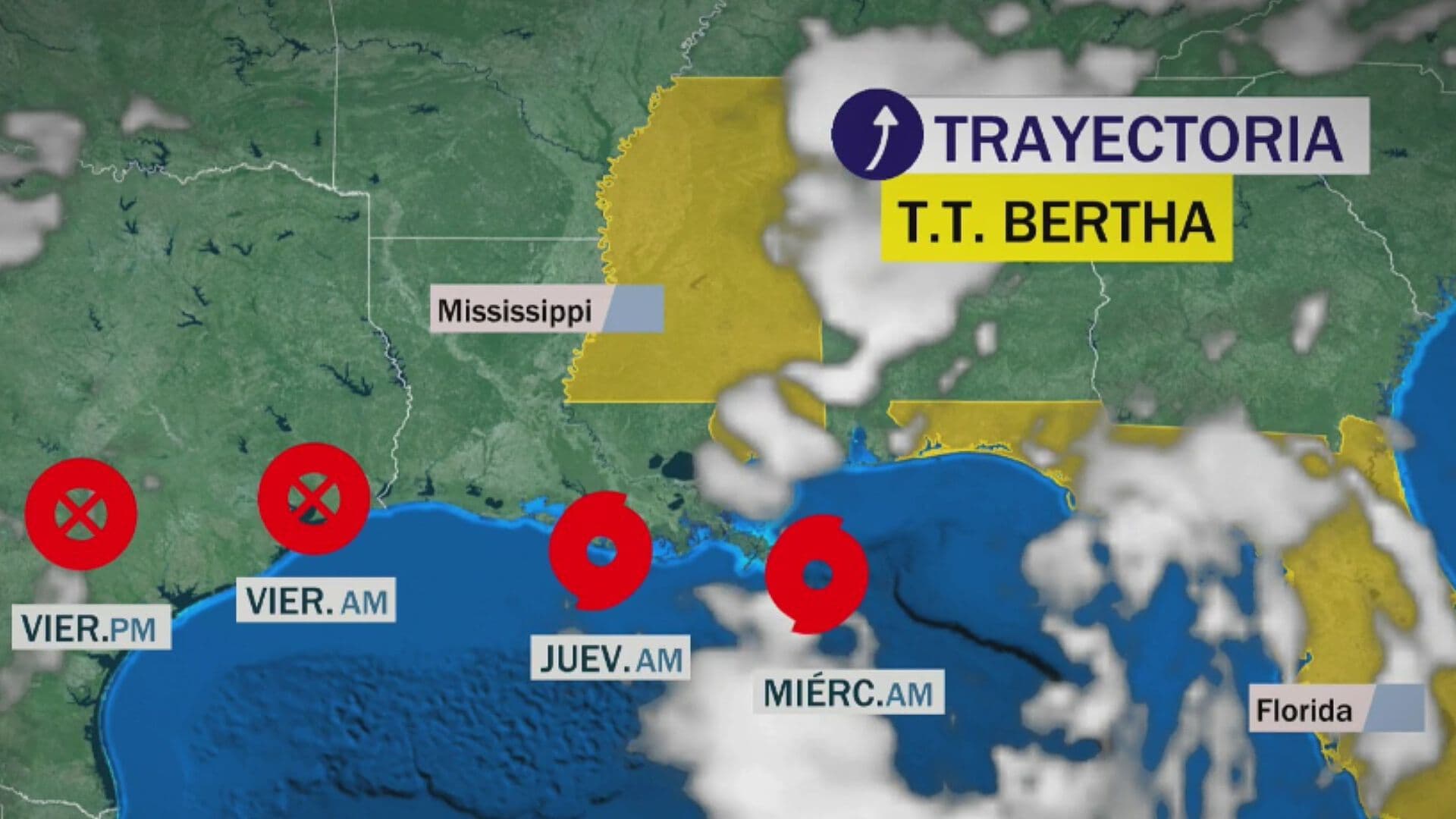 ÚLTIMA HORA | Tormenta Tropical Bertha Toca Tierra en Luisiana, EUA