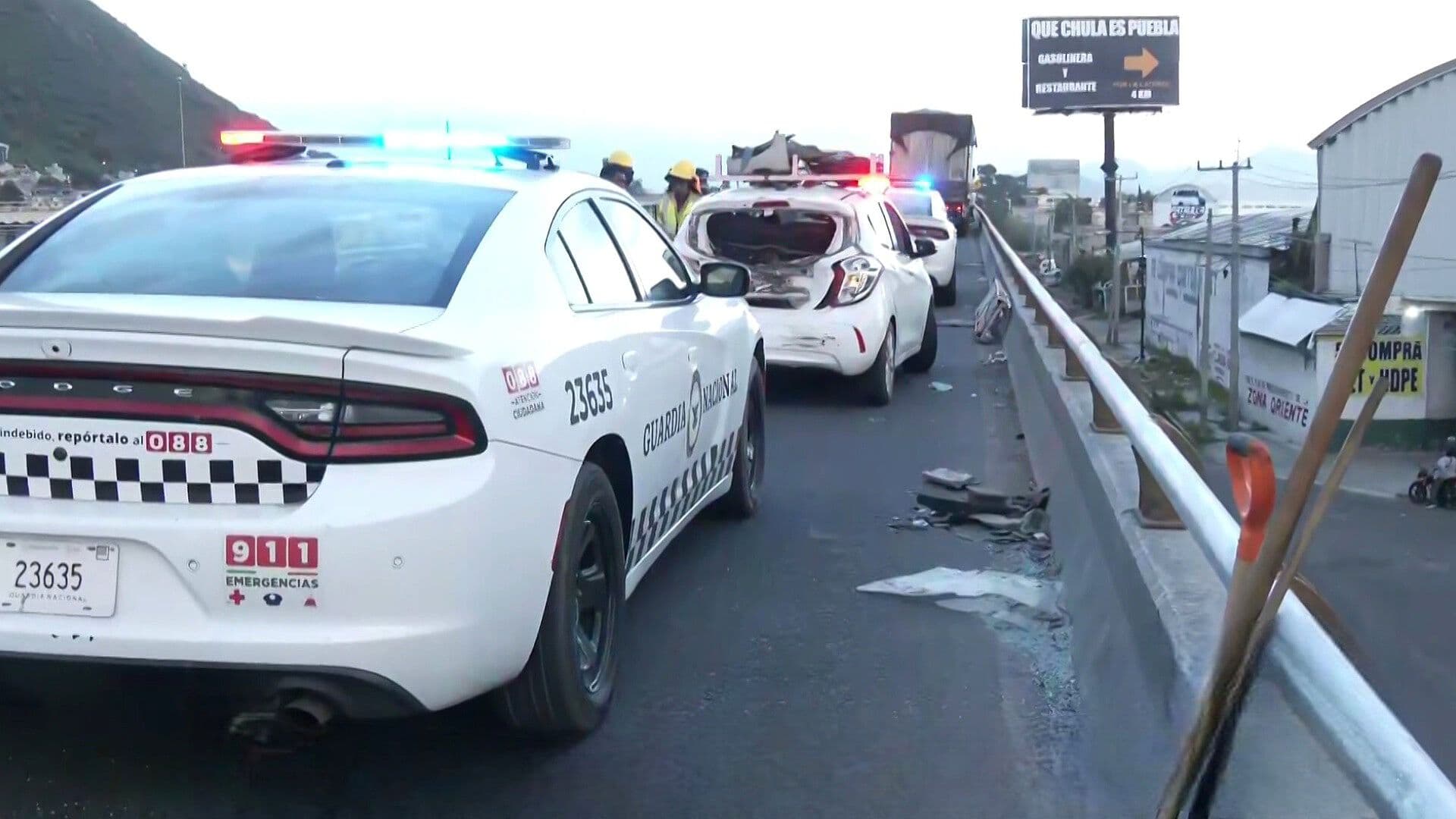 Choque Múltiple Hoy en Puente de la México-Puebla para Internarse a Chalco