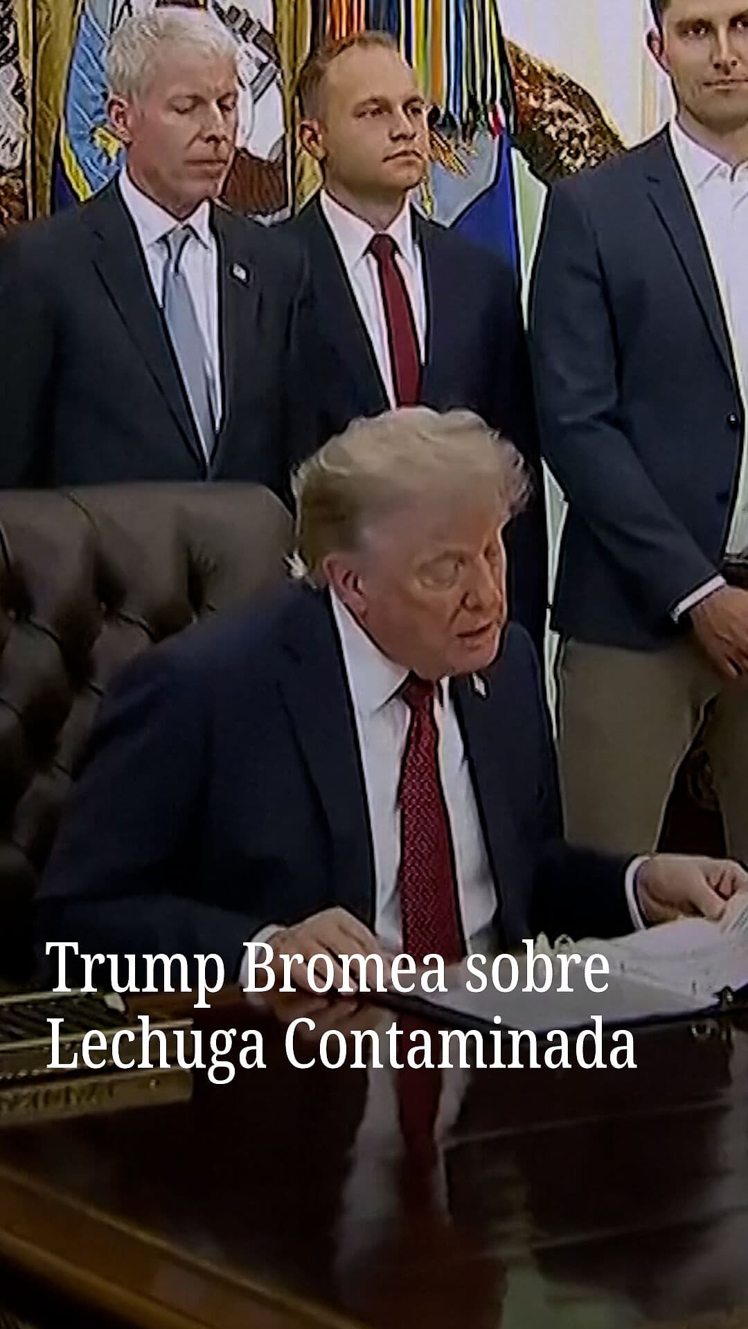 Trump Bromea sobre Lechuga Contaminada