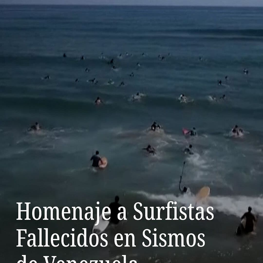 Homenaje a Surfistas Fallecidos en Sismos de Venezuela