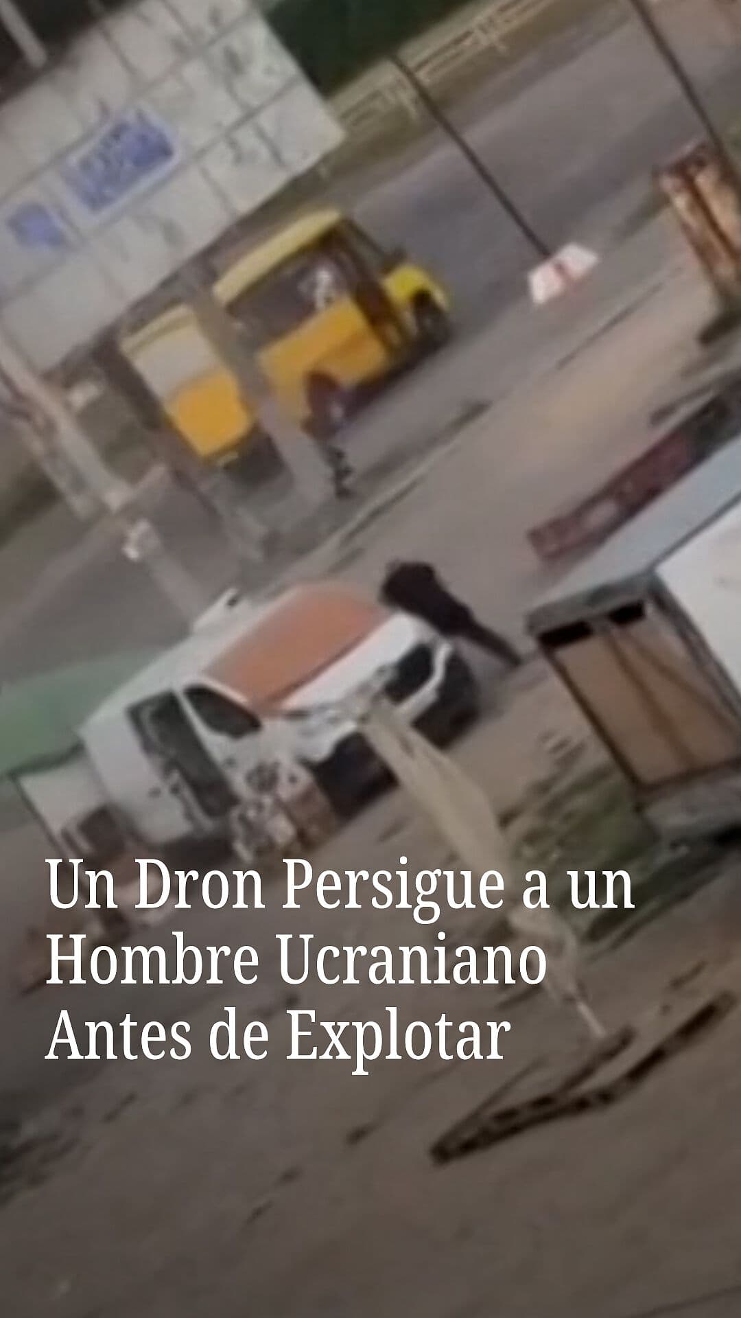 Dron Persigue a un Hombre Antes de Explotar