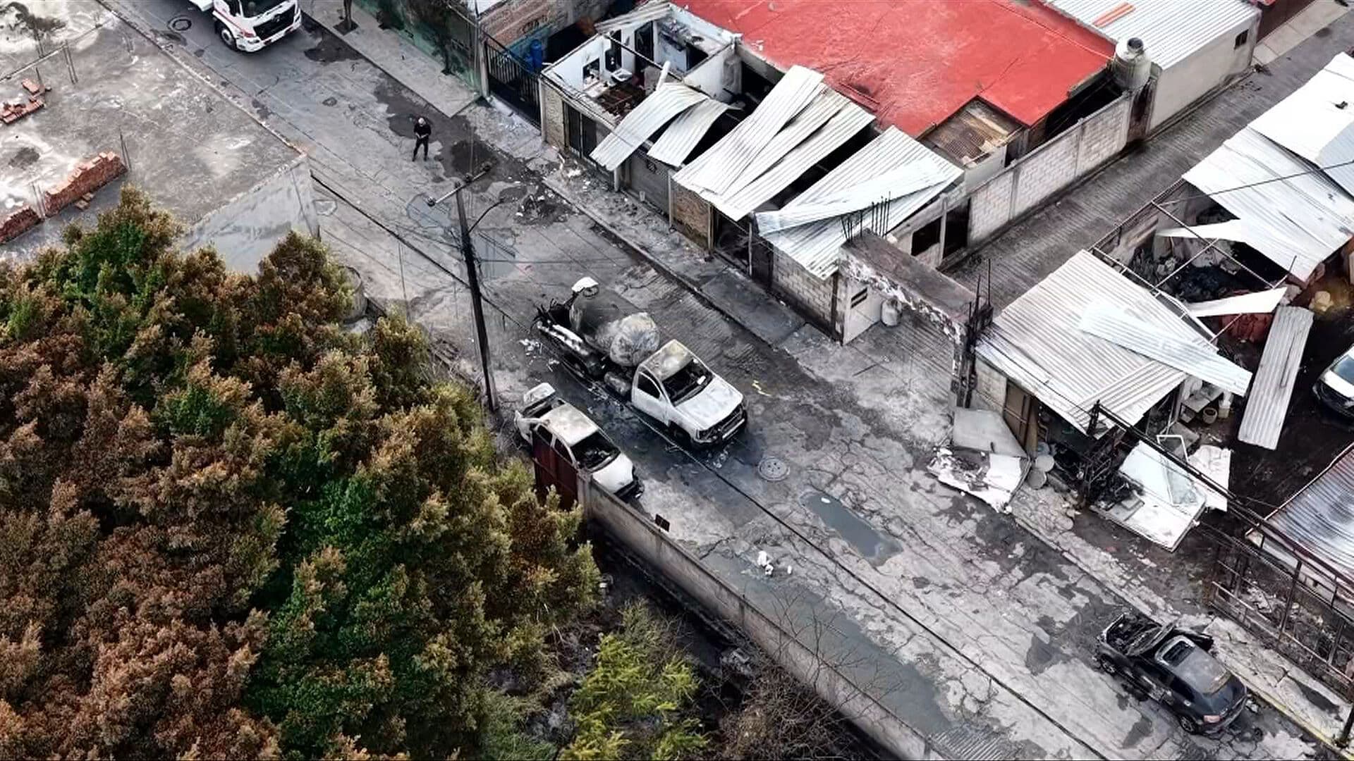 Desde el Aire: Dron de N+ Muestra la Magnitud de la Explosión de la Pipa en Cuernavaca
