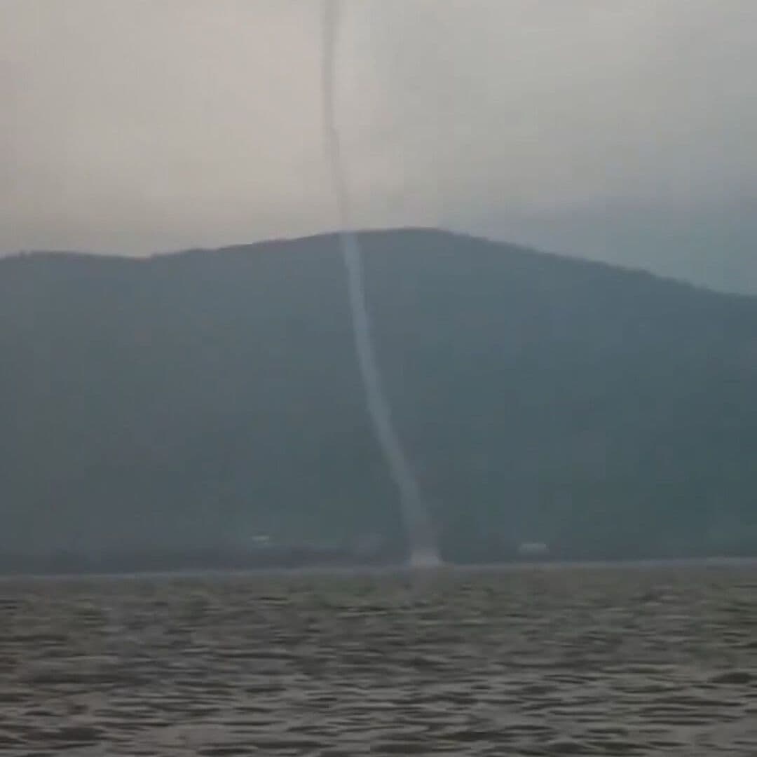 Sorprende Tromba Mariana en el Lago de Chapala