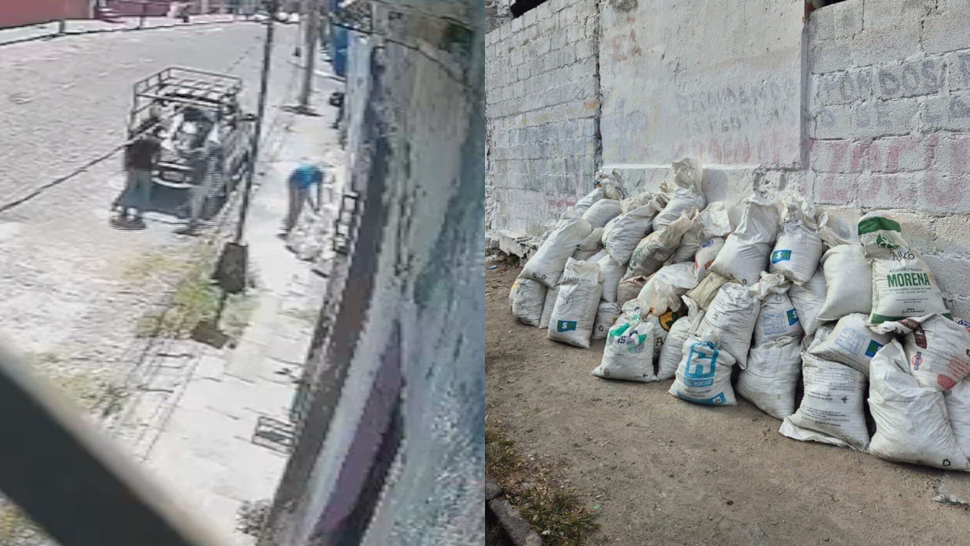 Exhiben a Sujetos que Llegaron en Camioneta a Tirar Escombro en Calle de Puebla