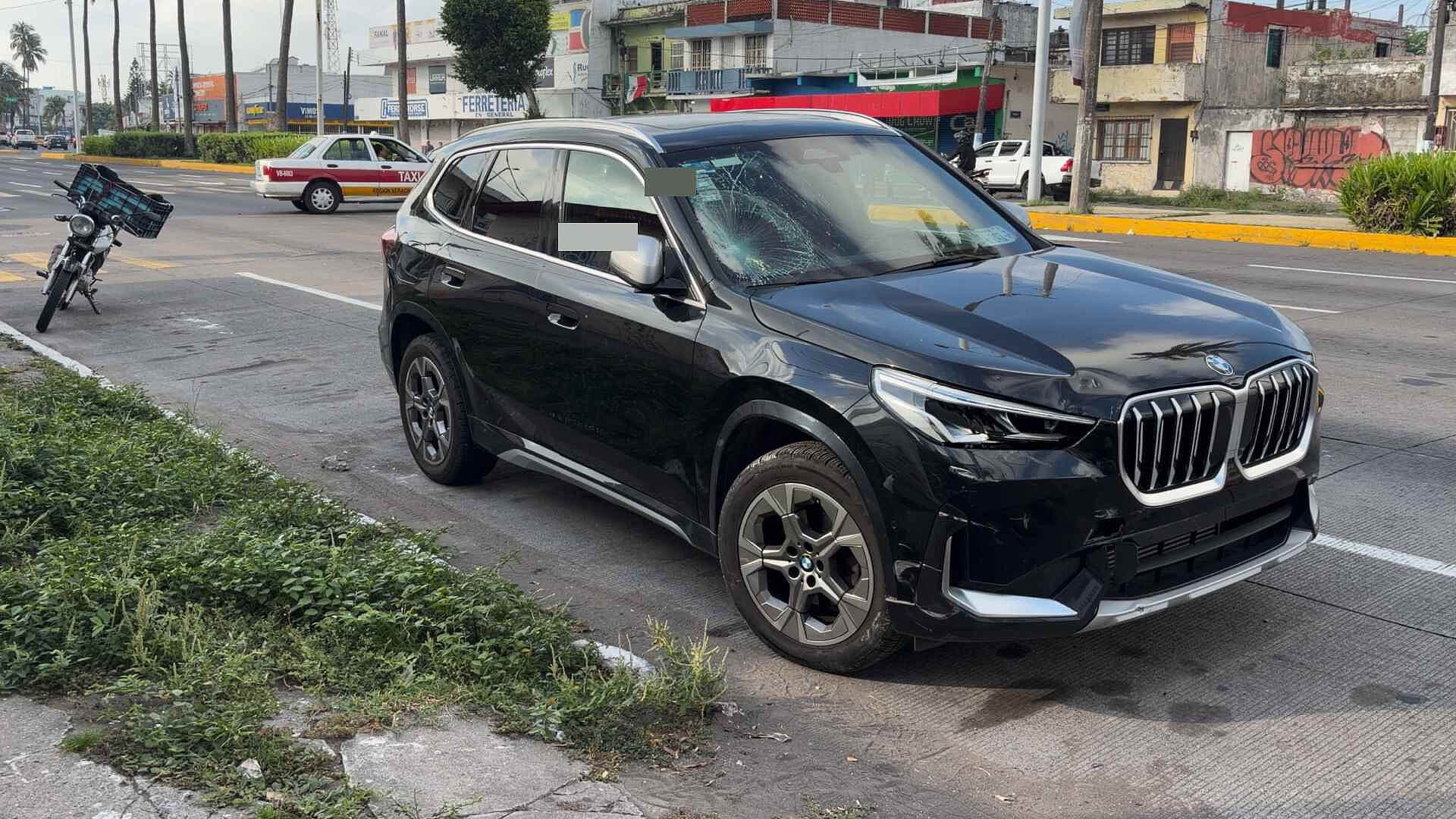 Camioneta Embiste y Lesiona a Motociclista en la Avenida Allende de Veracruz