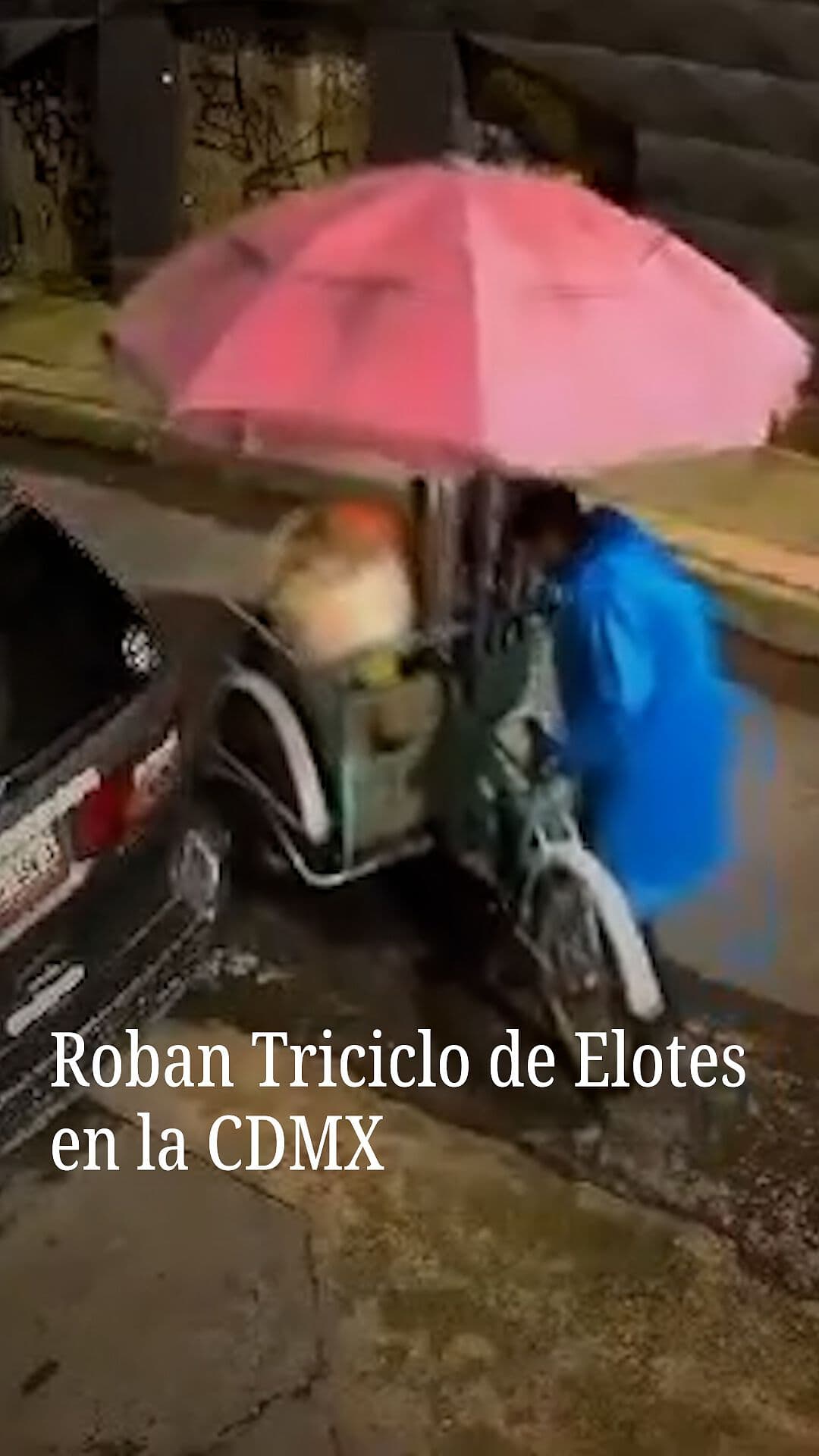 Roban Triciclo de Elotes en la CDMX