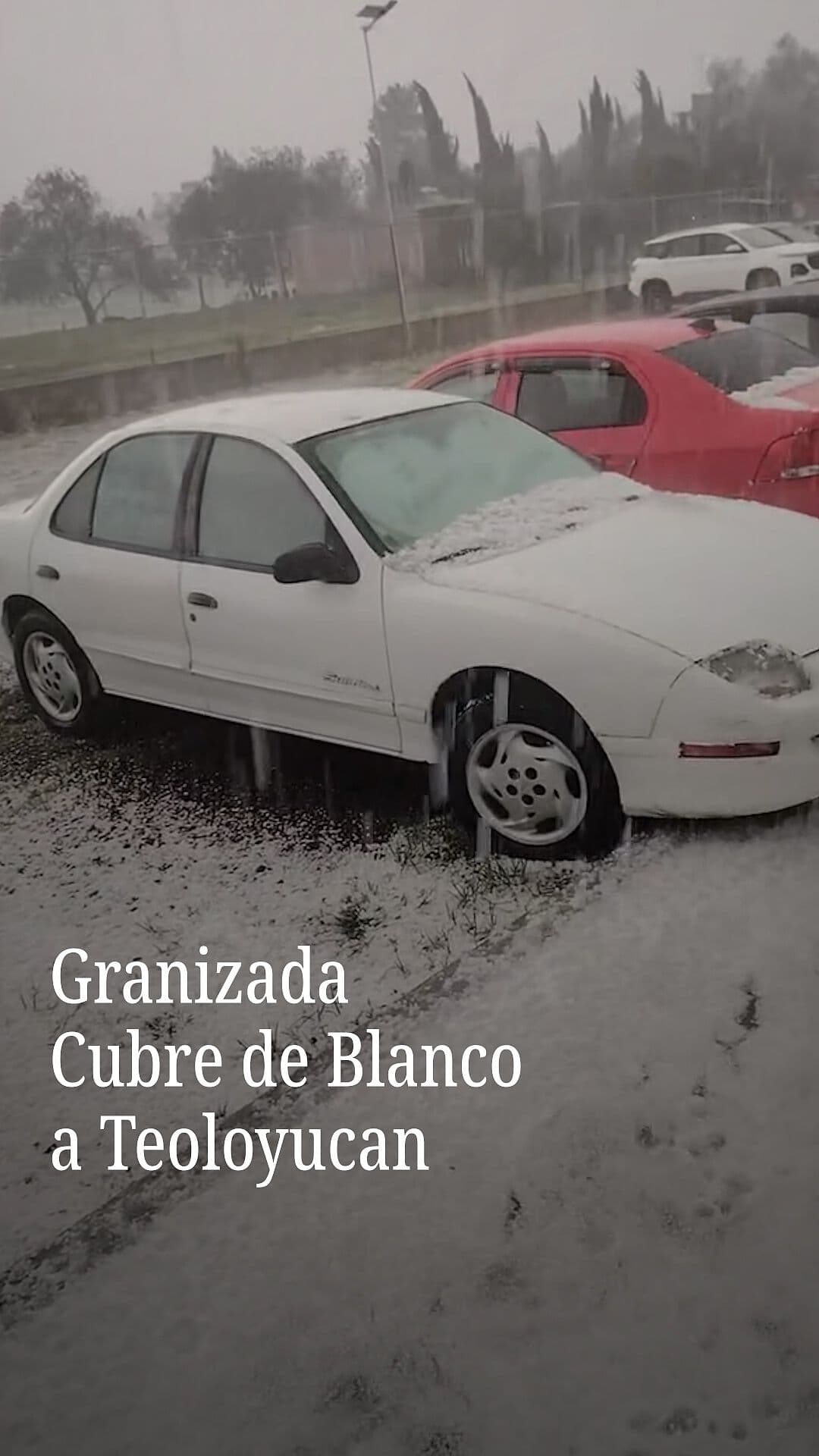 Granizada Cubre de Blanco a Teoloyucan