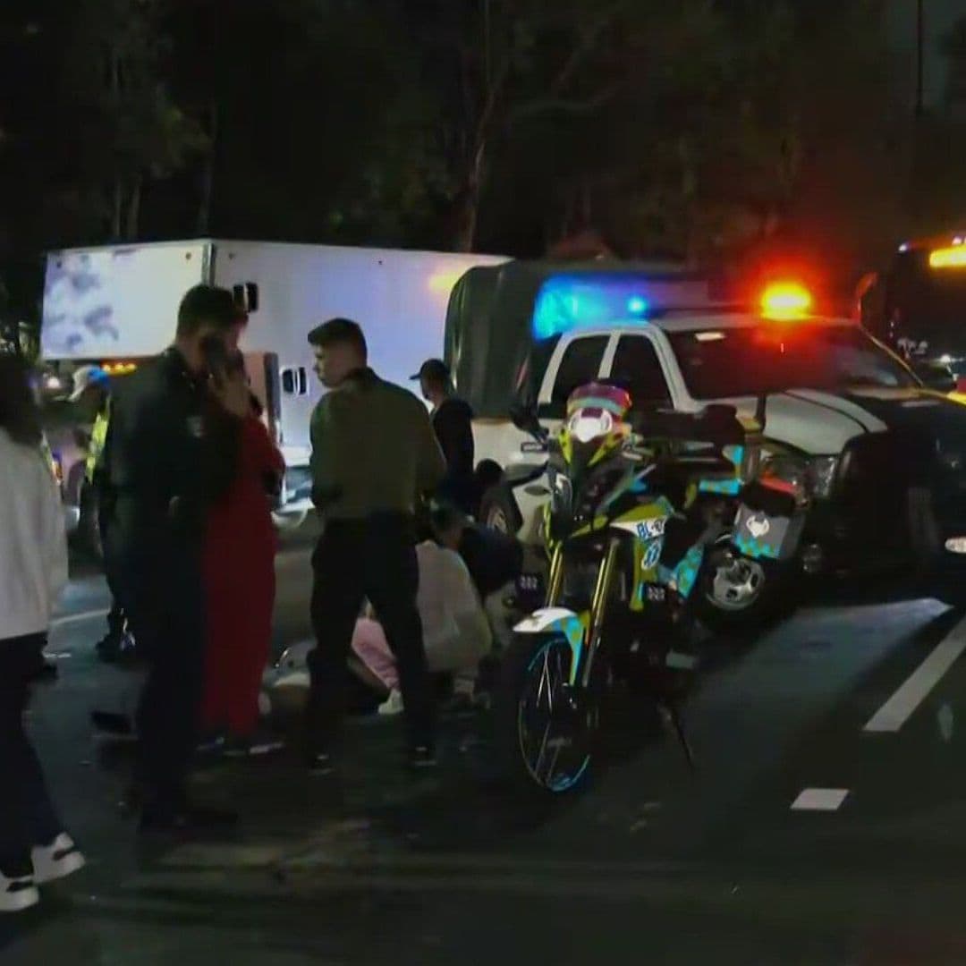 Motociclista Choca contra Maquinaria Pesada en Insurgentes y Montevideo