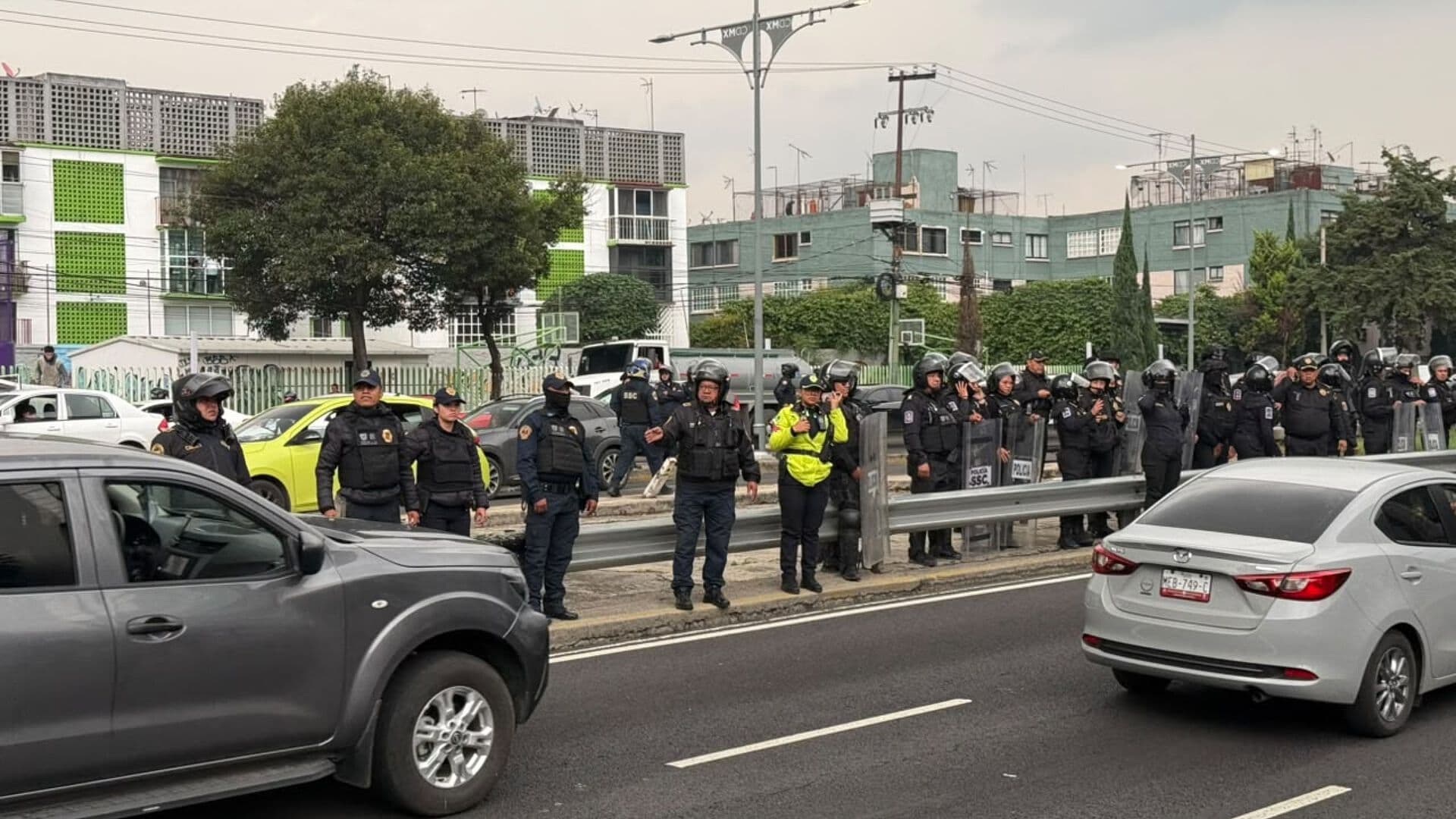 SSC CDMX Informa Despliegue de Elementos de la Policía para Replegar Bloqueos