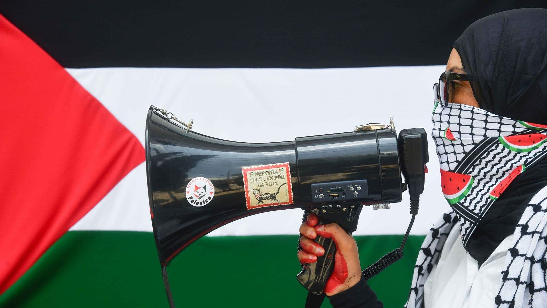 Marcha en Apoyo a Palestina Avanza por Paseo de la Reforma en CDMX