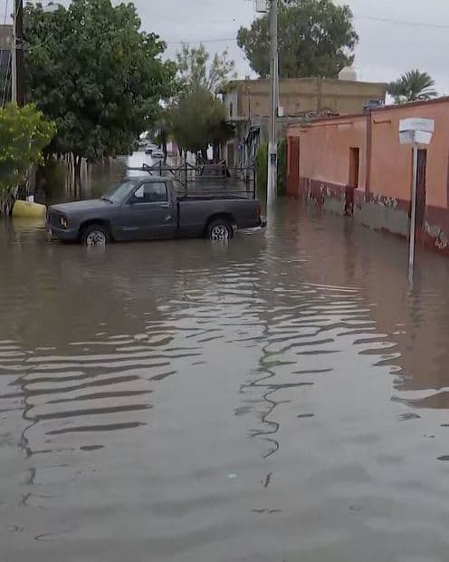 Lluvias Dejan Bajo el Agua la Comunidad de San Pedro, Coahuila
