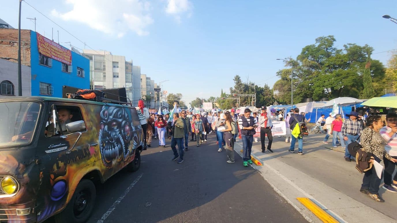 Trabajadores del IMSS Informan Posible Plantón en Paseo de la Reforma, CDMX