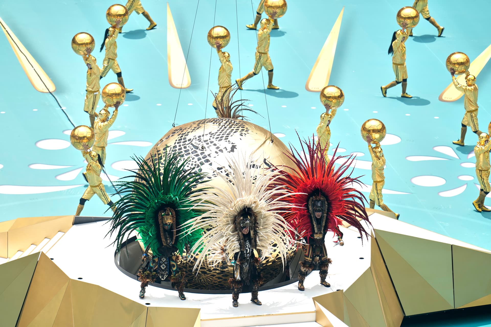 Performance en la inauguración del Mundial 2026 en el estadio sede CDMX.