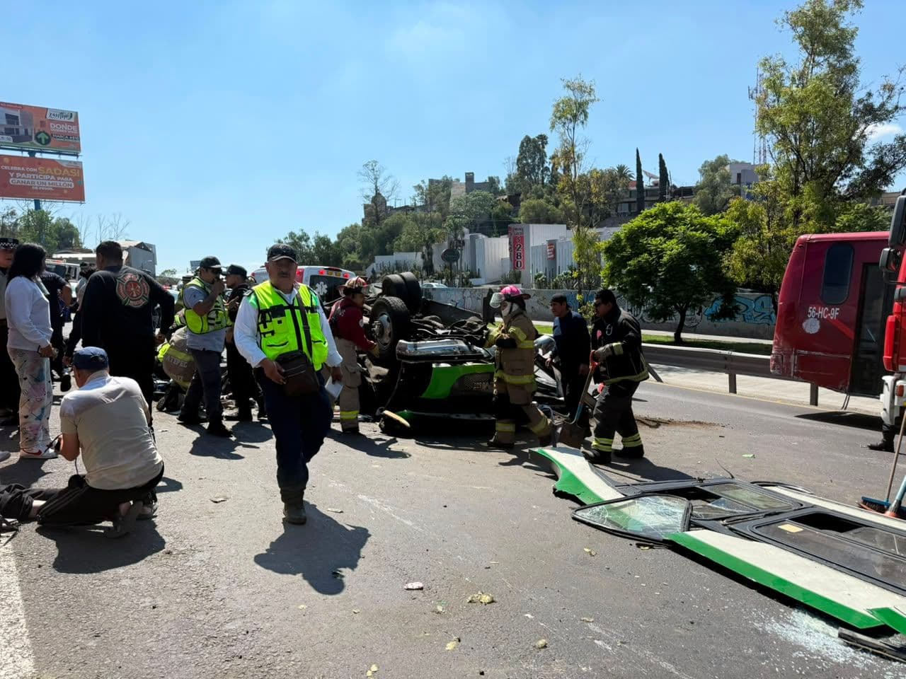 Accidente en Carretera México-Pachuca: Deja Al Menos 15 Lesionados y el Cierre de Carril