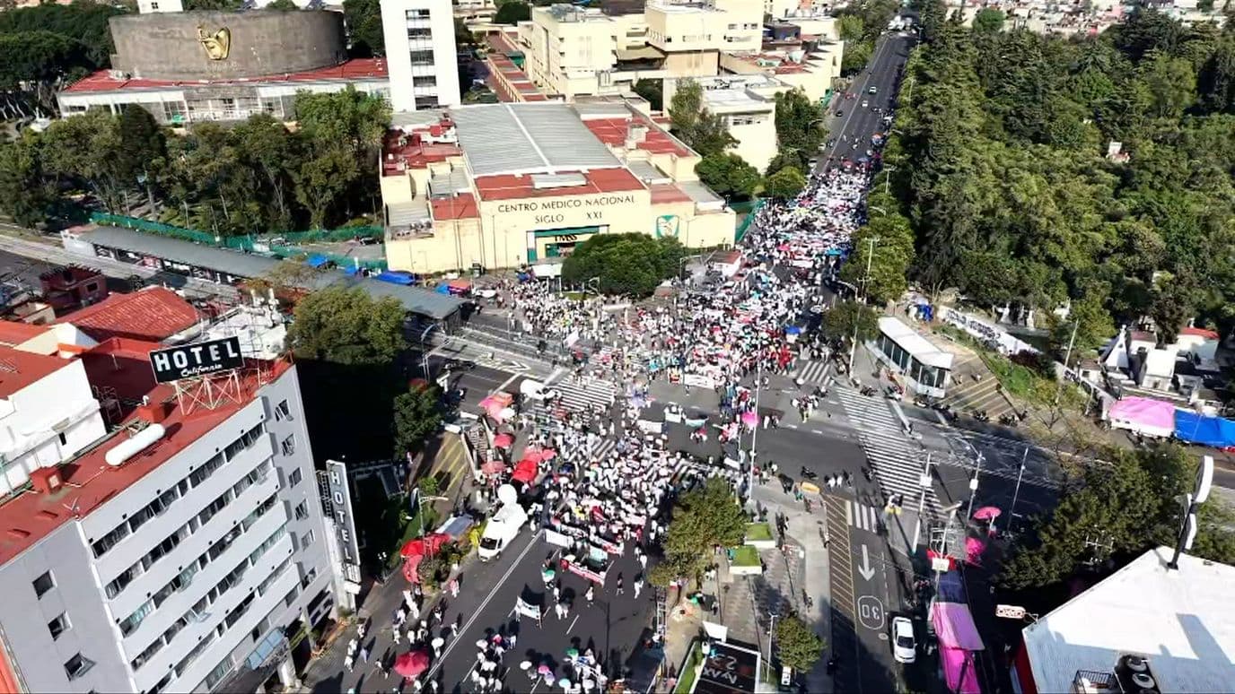 Así Avanza la Marcha del IMSS: Puntos Afectados y Alternativas Viales