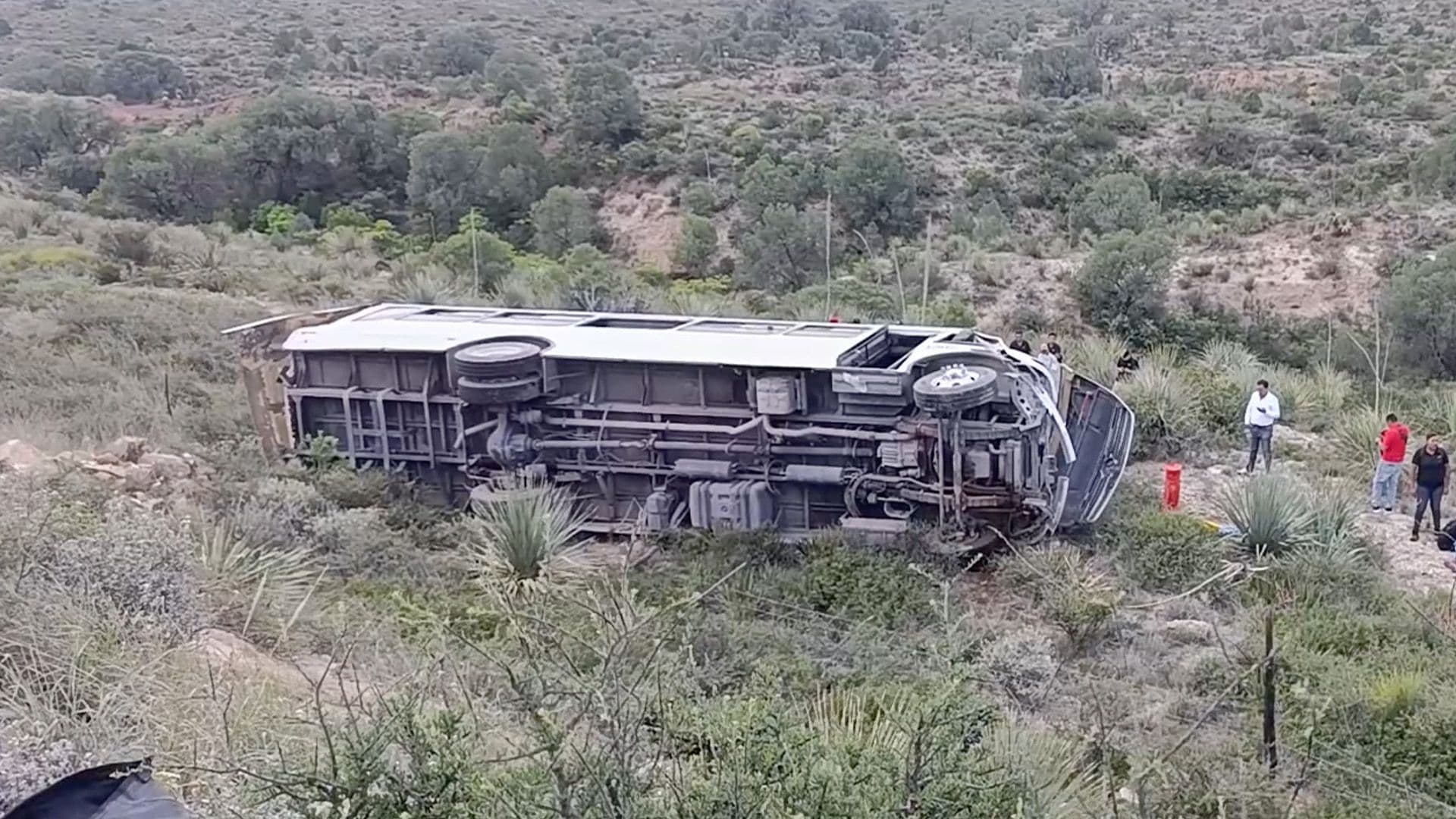 Camión Cae a Barranco en Carretera General Cepeda-Parras; Hay Más de 10 Lesionados