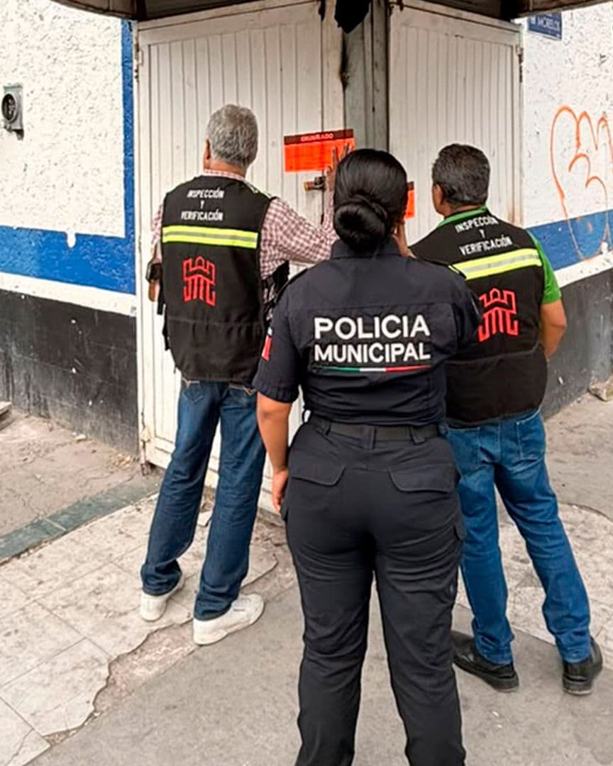 La Dirección de Inspección y Verificación de Torreón colocaron los sellos de clausura para impedir que el negocio continuara con sus actividades