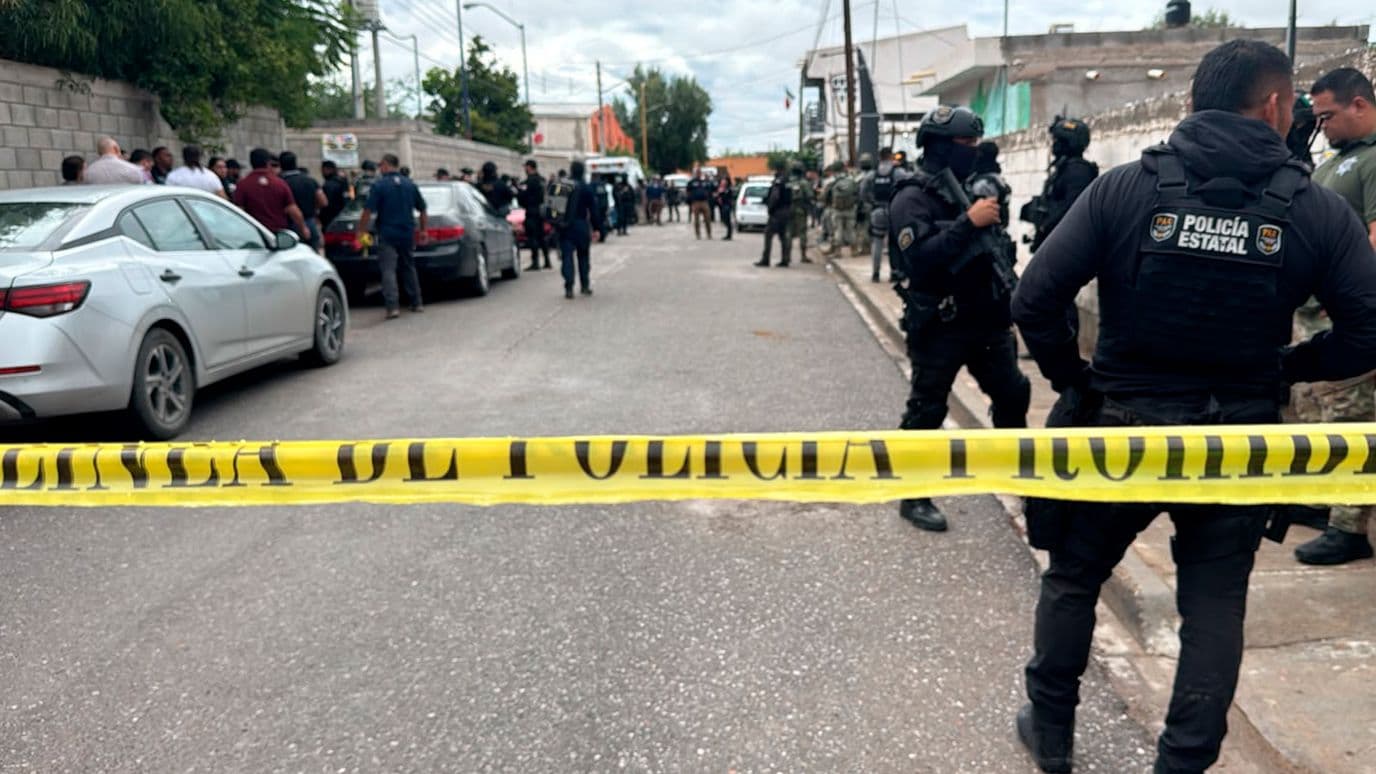 La FGEC mencionó que durante el cateo en la casa de 'Los Cuates' en el ejido La Unión no se localizaron armas