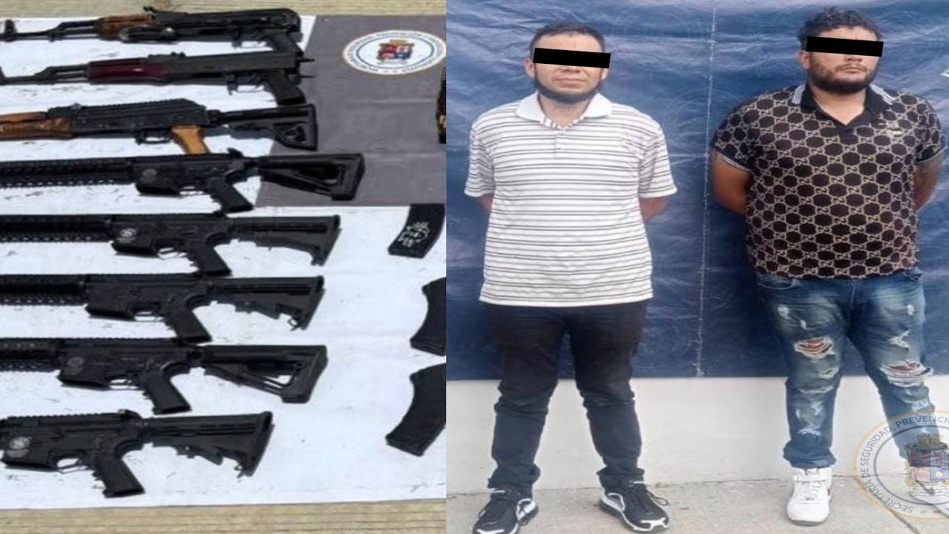 Aseguran a Dos Hombres, Armas y 600 Cartuchos Útiles en León, Guanajuato