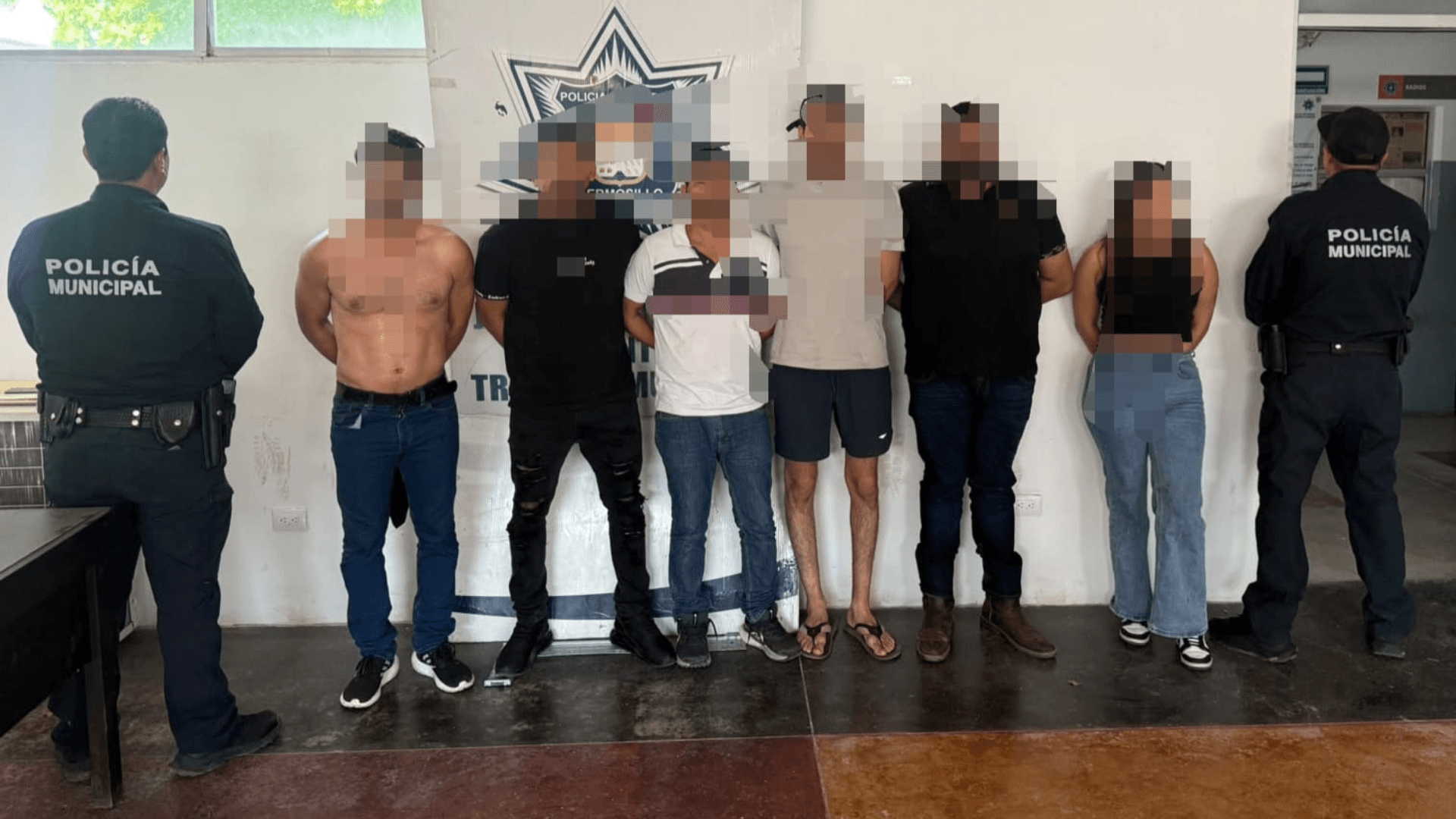 Seis Personas Detenidas por Presuntamente Privar de Libertad a un Hombre en Hermosillo, Sonora