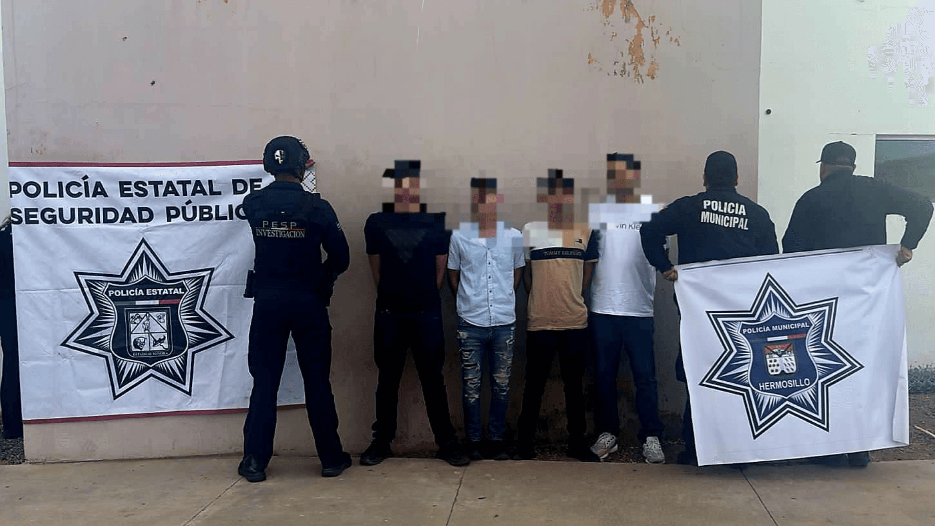 Cuatro Jóvenes Detenidos en Posesión de Droga en Hermosillo, Sonora