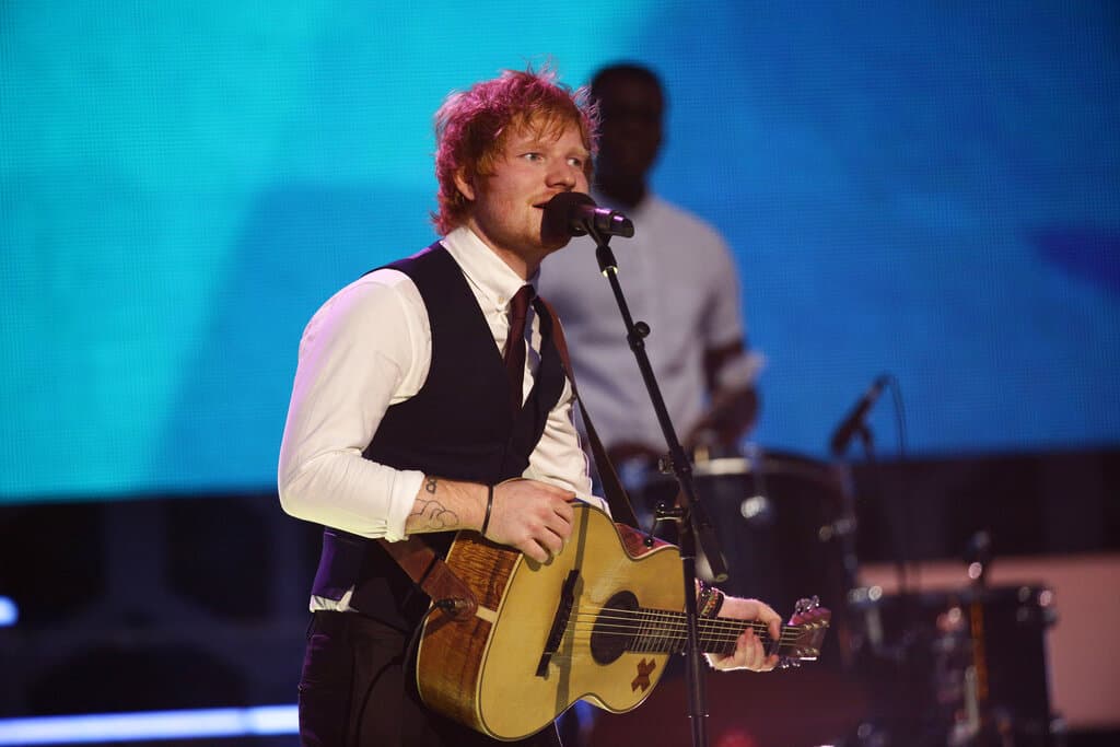 Ed Sheera durante un cocierto
