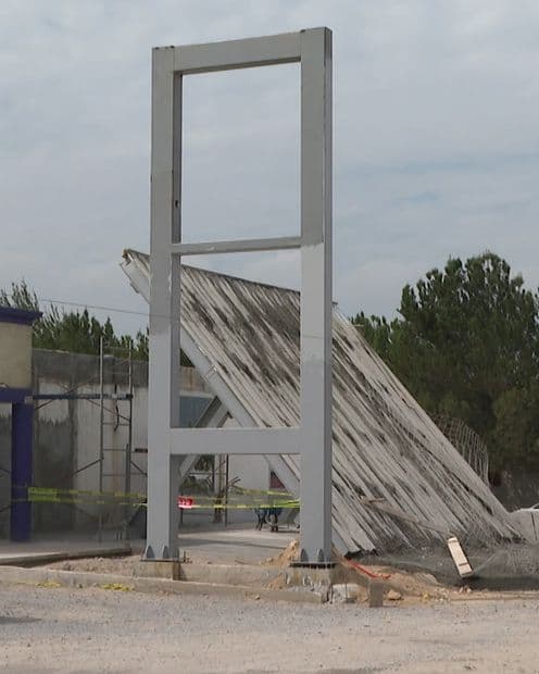 Hombre Resulta Gravemente Herido al Colapsar Estructura en Ramos Arizpe, Coahuila