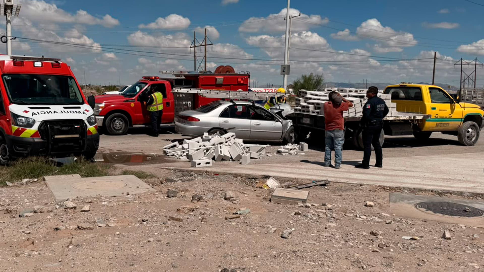 Hombre Resulta Lesionado en Accidente en Bulevar Laguna Sur de Torreón, Coahuila