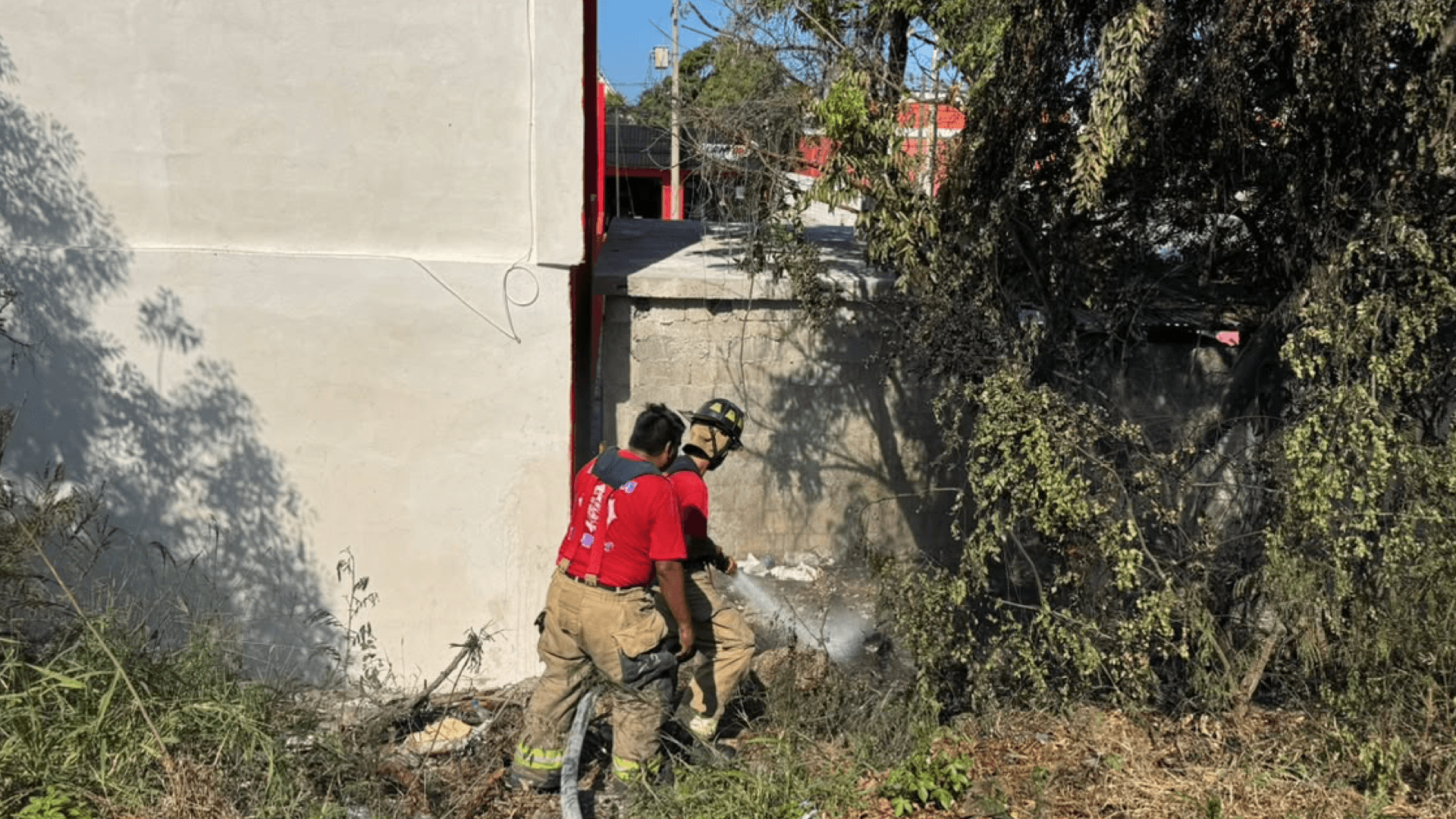 Bomberos Controlan Incendio en Pastizal de Tampico