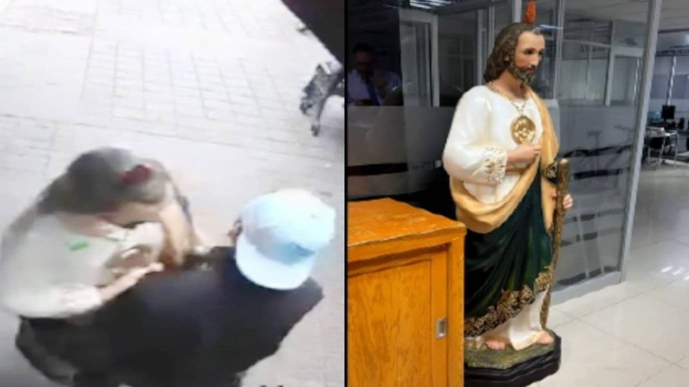 Recuperan Imagen de San Judas Tadeo; Había Sido Robada en la Zona Centro de León