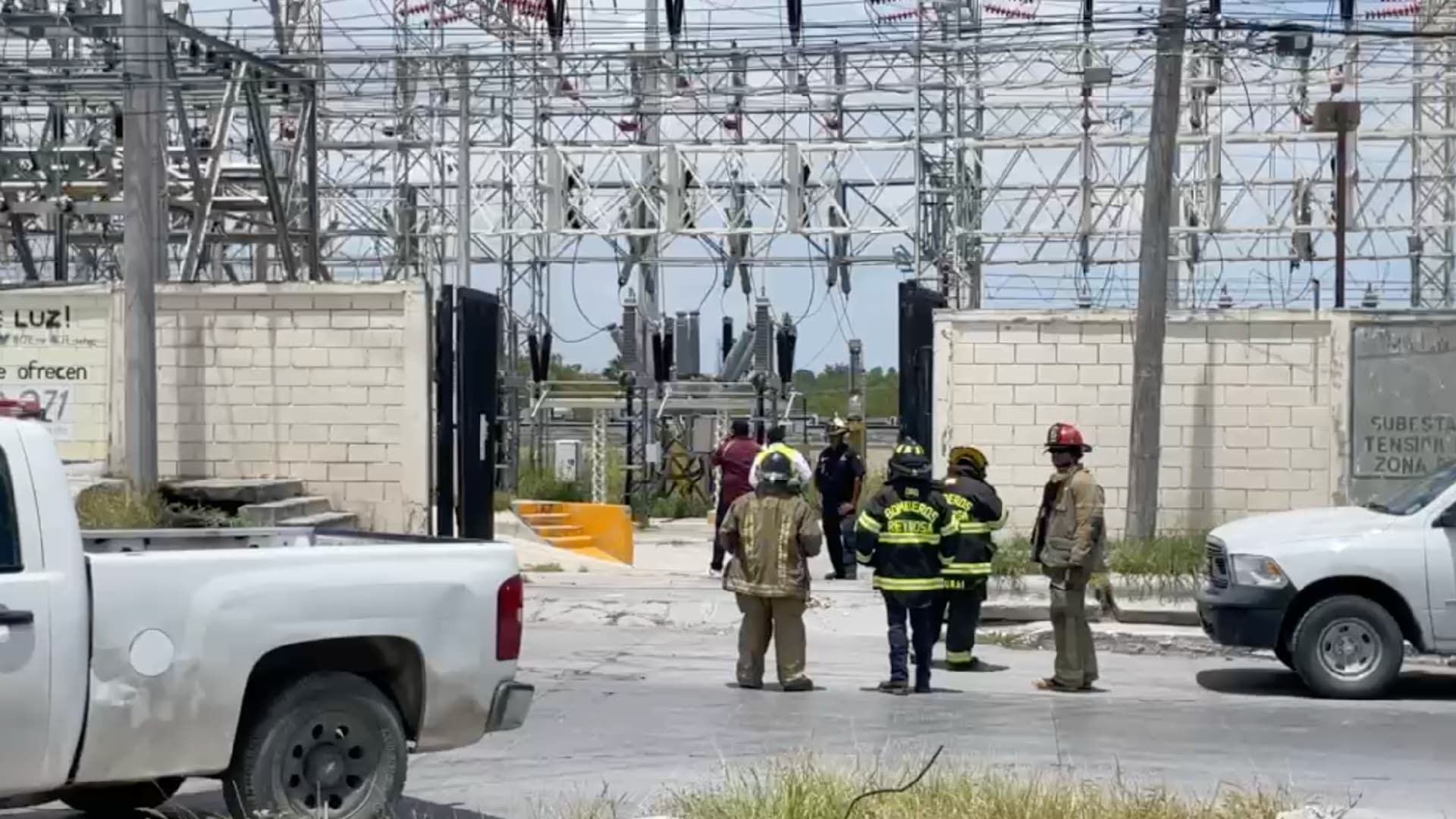 Incendio Subestación de CFE en Reynosa