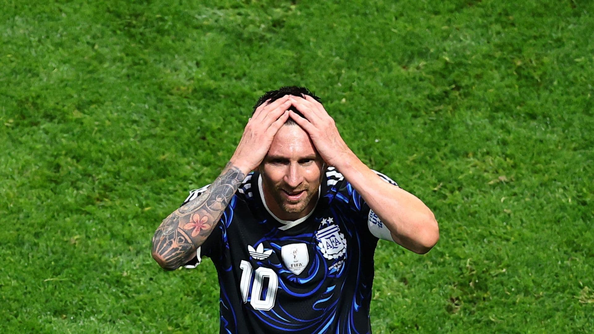 Lionel Messi, de Argentina, celebra tras el partido que les da el pase a la Final de la Copa Mundial. Foto: Reuters