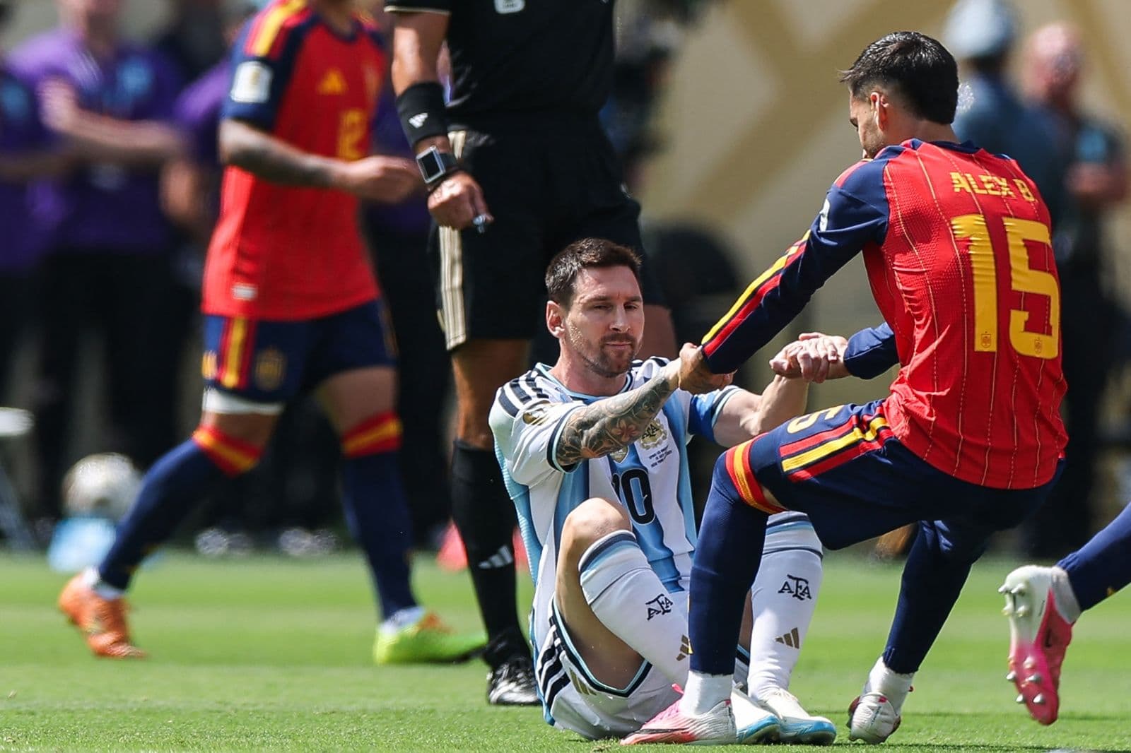 Lionel Messi delantero de la Selección de Argentina. Foto: AFP