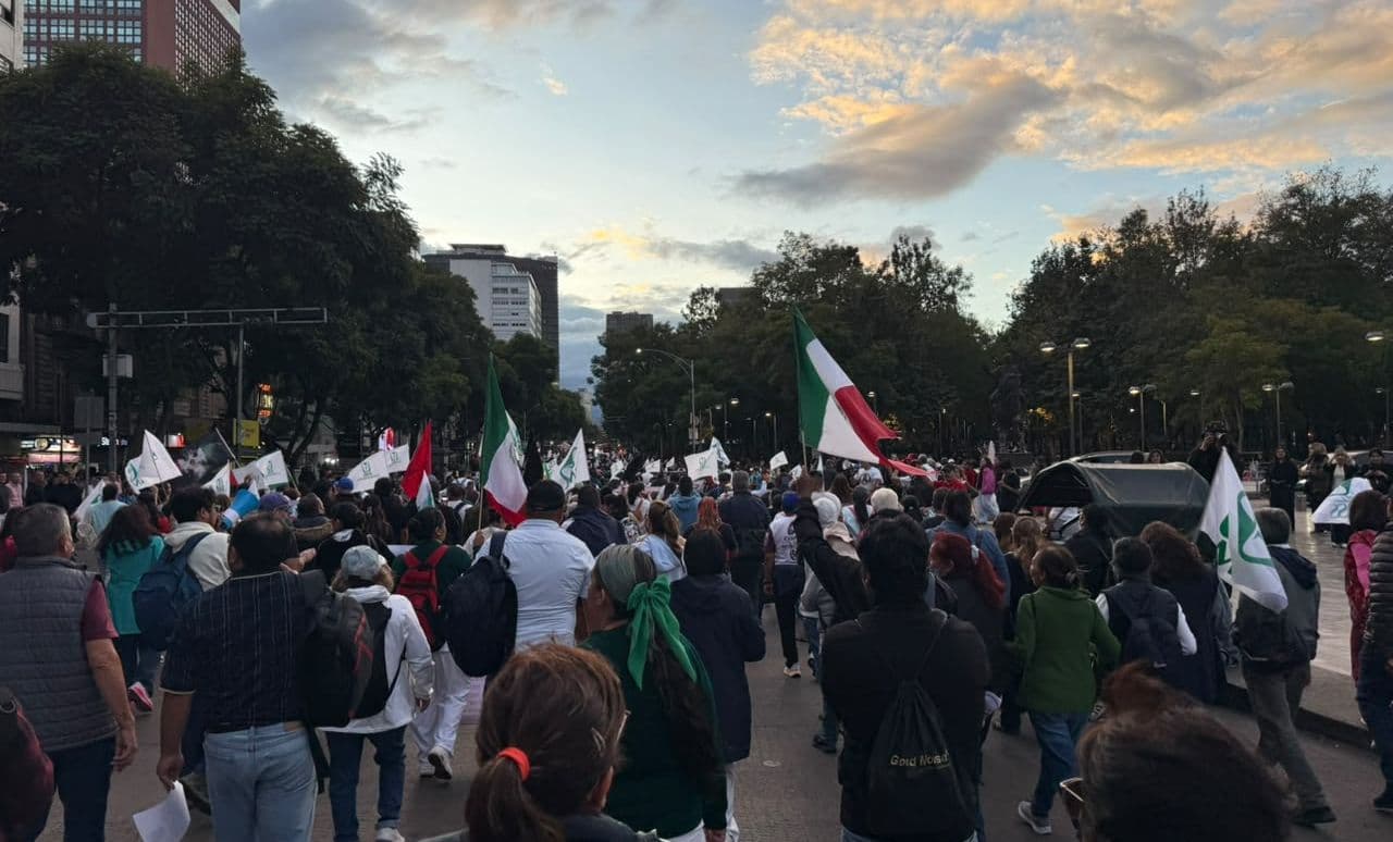Marcha Trabajadores del IMSS en CDMX