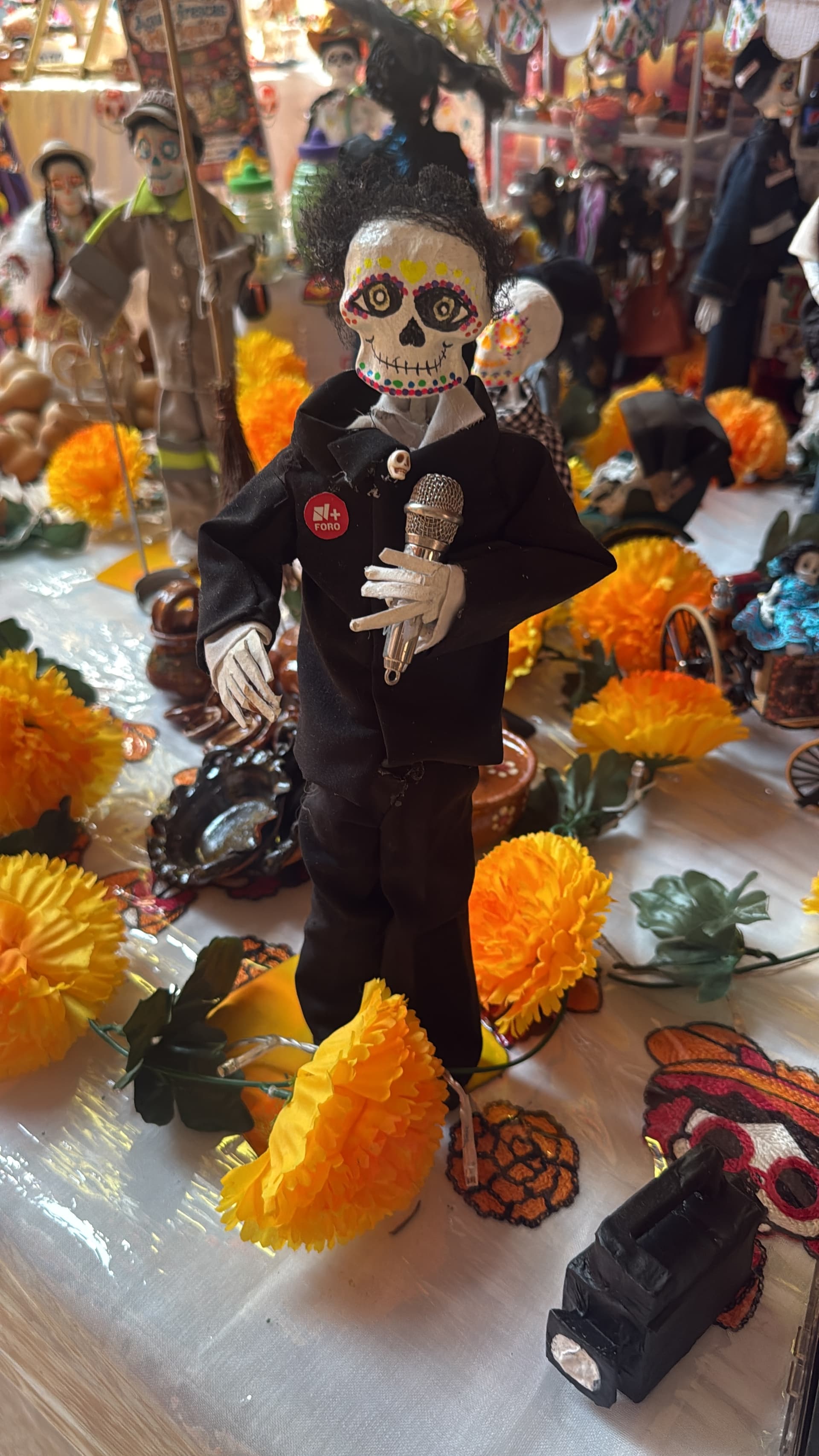 Ofrenda de una familia en Mixquic, en Tláhuac