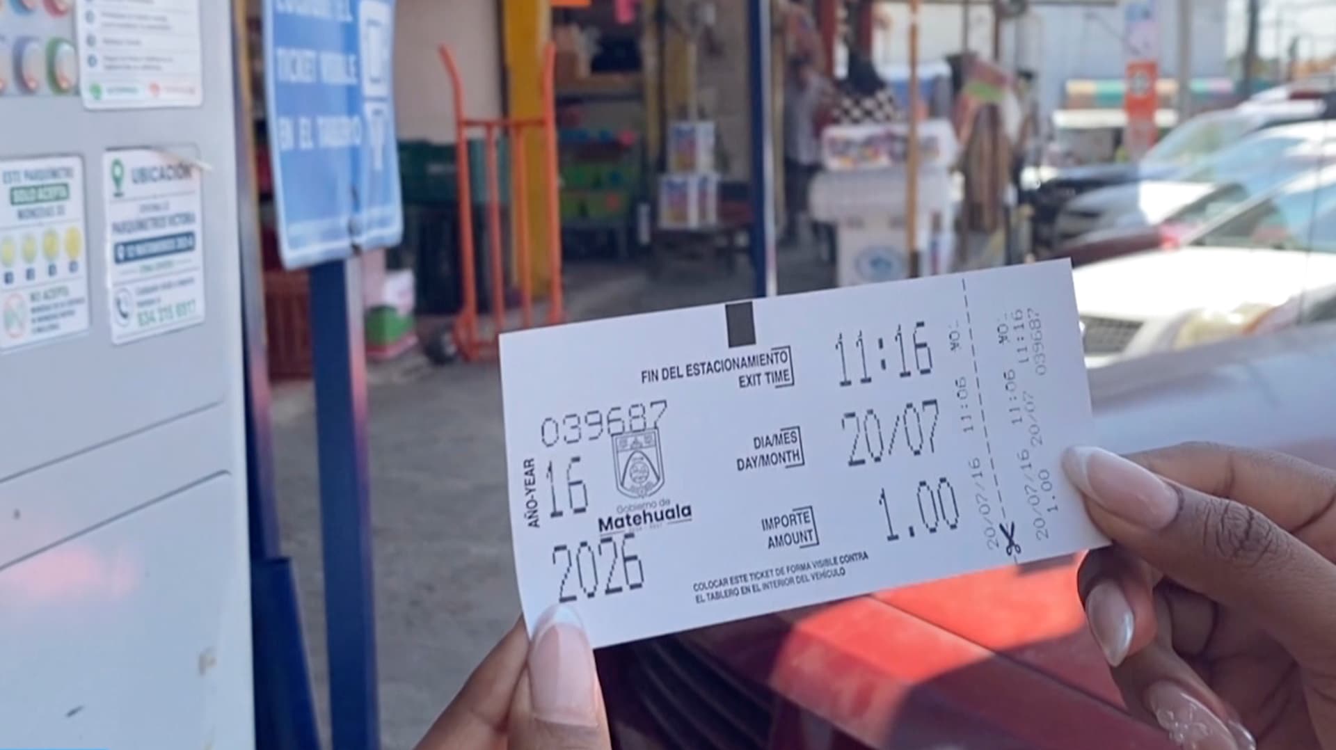 Así Salen los Boletos en Parquímetros de Ciudad Victoria, Tamaulipas