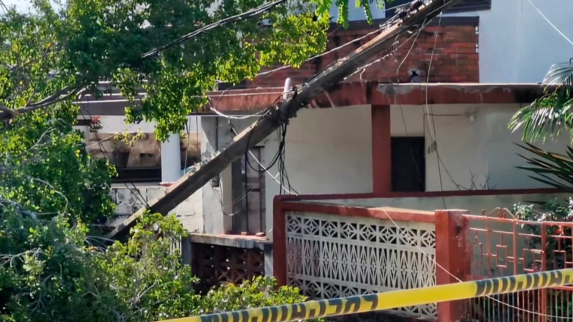 Árbol de Gran Tamaño cae Sobre Vivienda y Provoca Corte de Energía Eléctrica en Tampico