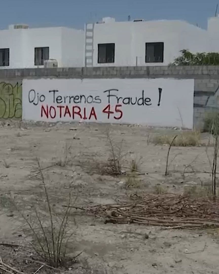 Pintan Terrenos para Alertar por Posibles Fraudes Inmobiliarios en Torreón