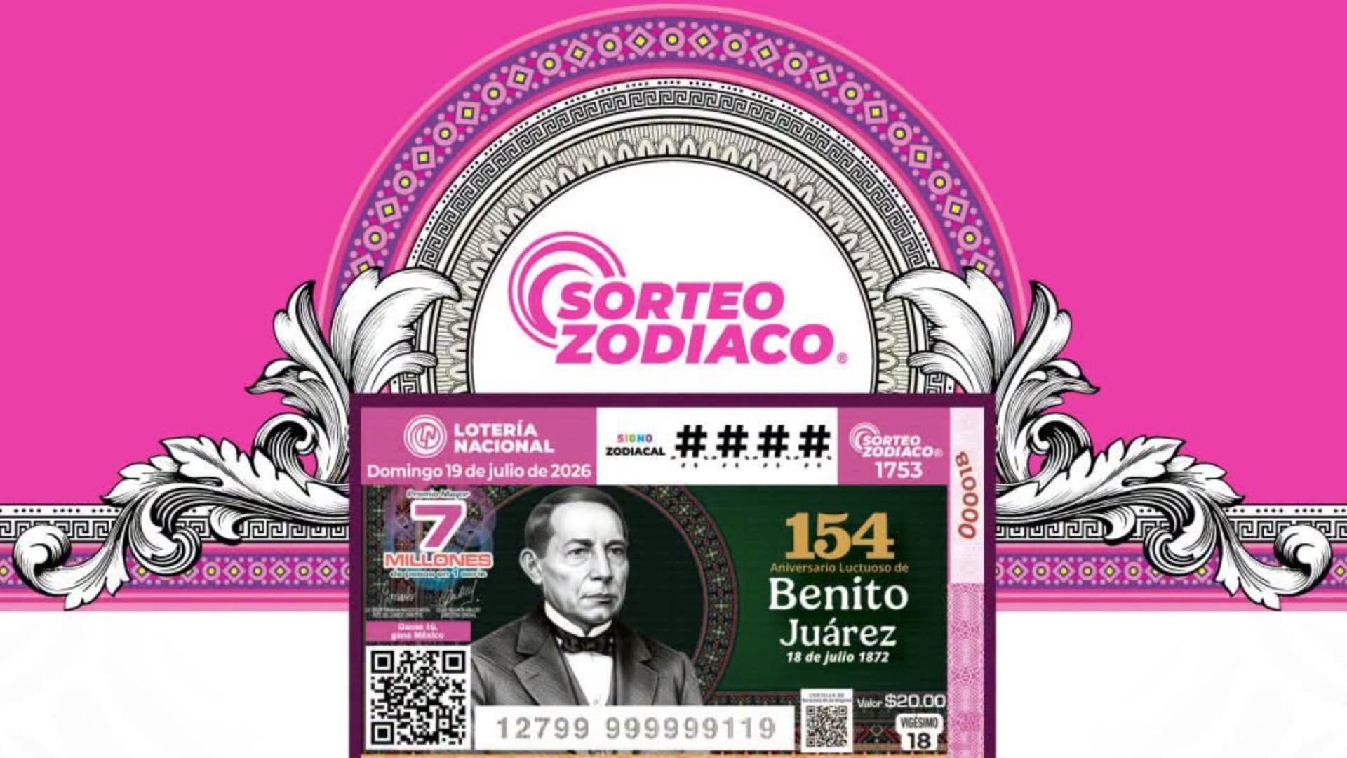 Resultados Lotería Nacional En Vivo Hoy 19 de Julio 2026: Números Ganadores Sorteo Zodiaco 1753