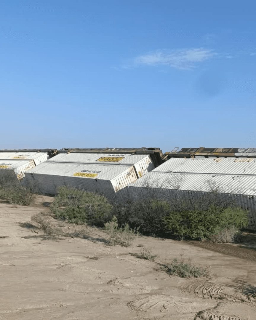 Se Descarrila Tren y Vuelca Más de 80 Vagones en General Cepeda, Coahuila